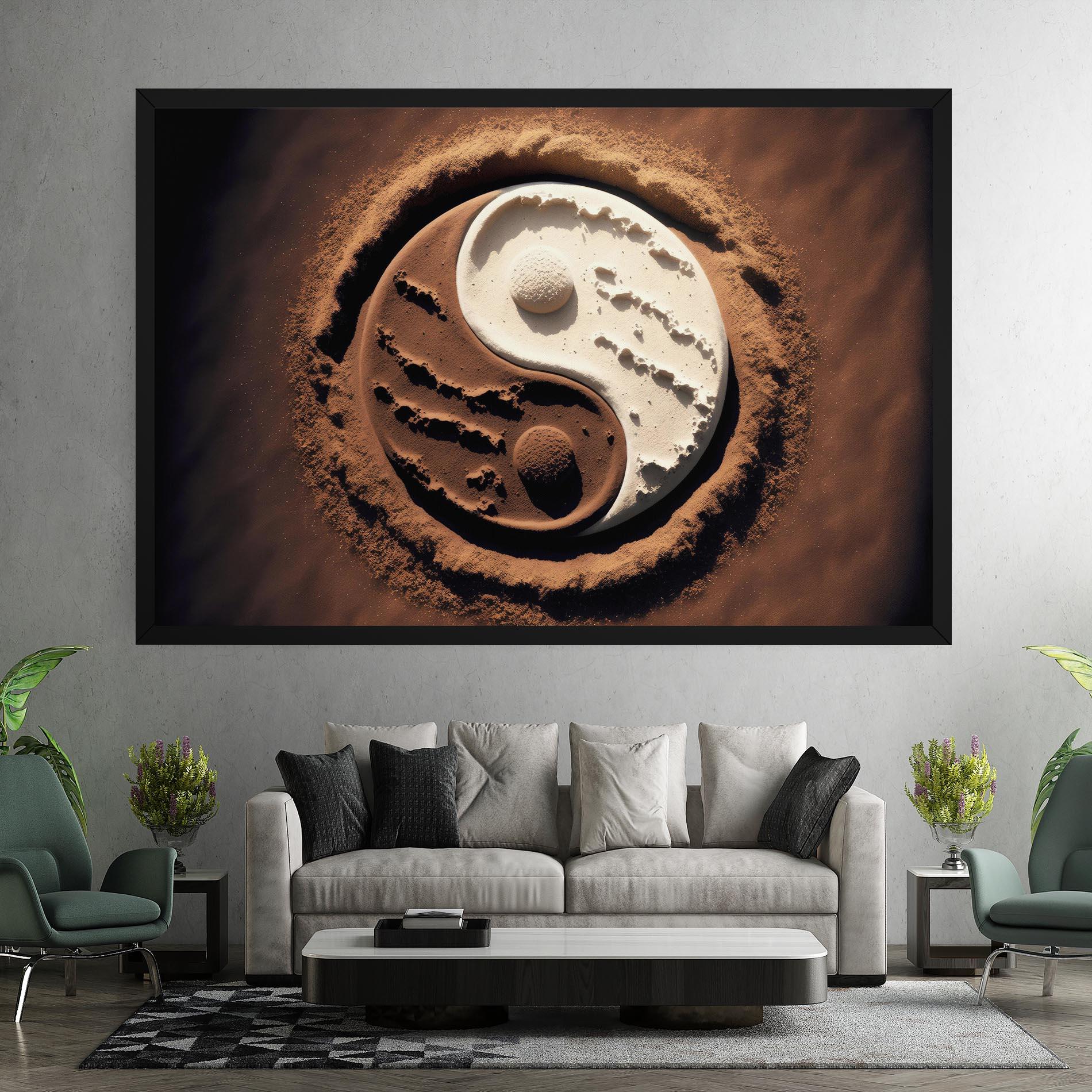 Vászonkép Earth Yinyang mockup 7