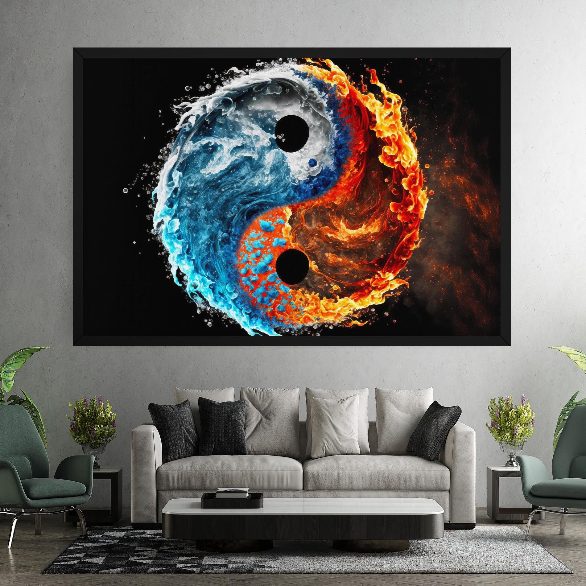 Fire Water Yin Yang mockup 7