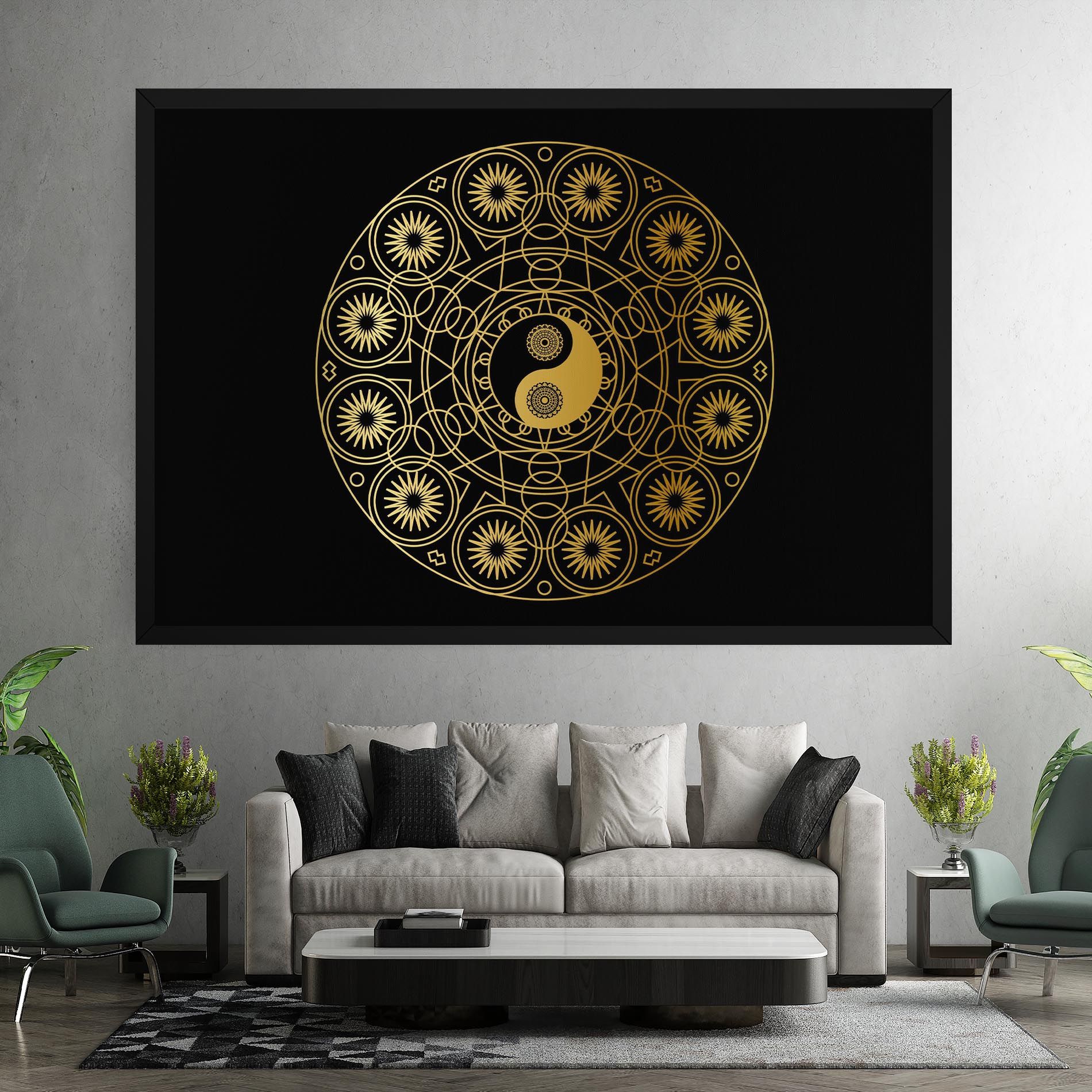 Gold Meditation Mandala mockup 7
