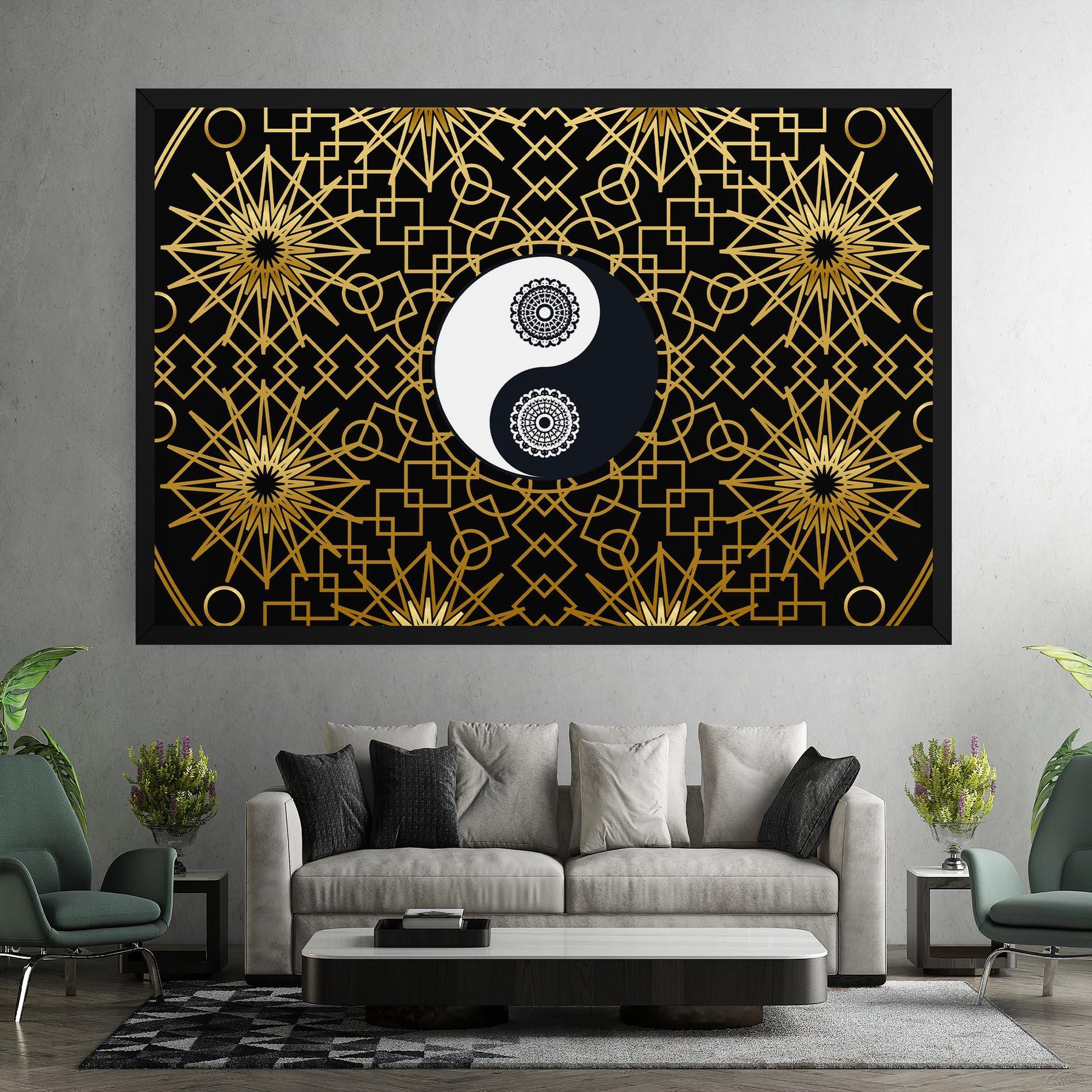 Vászonkép Meditation Yin Yang mockup 7