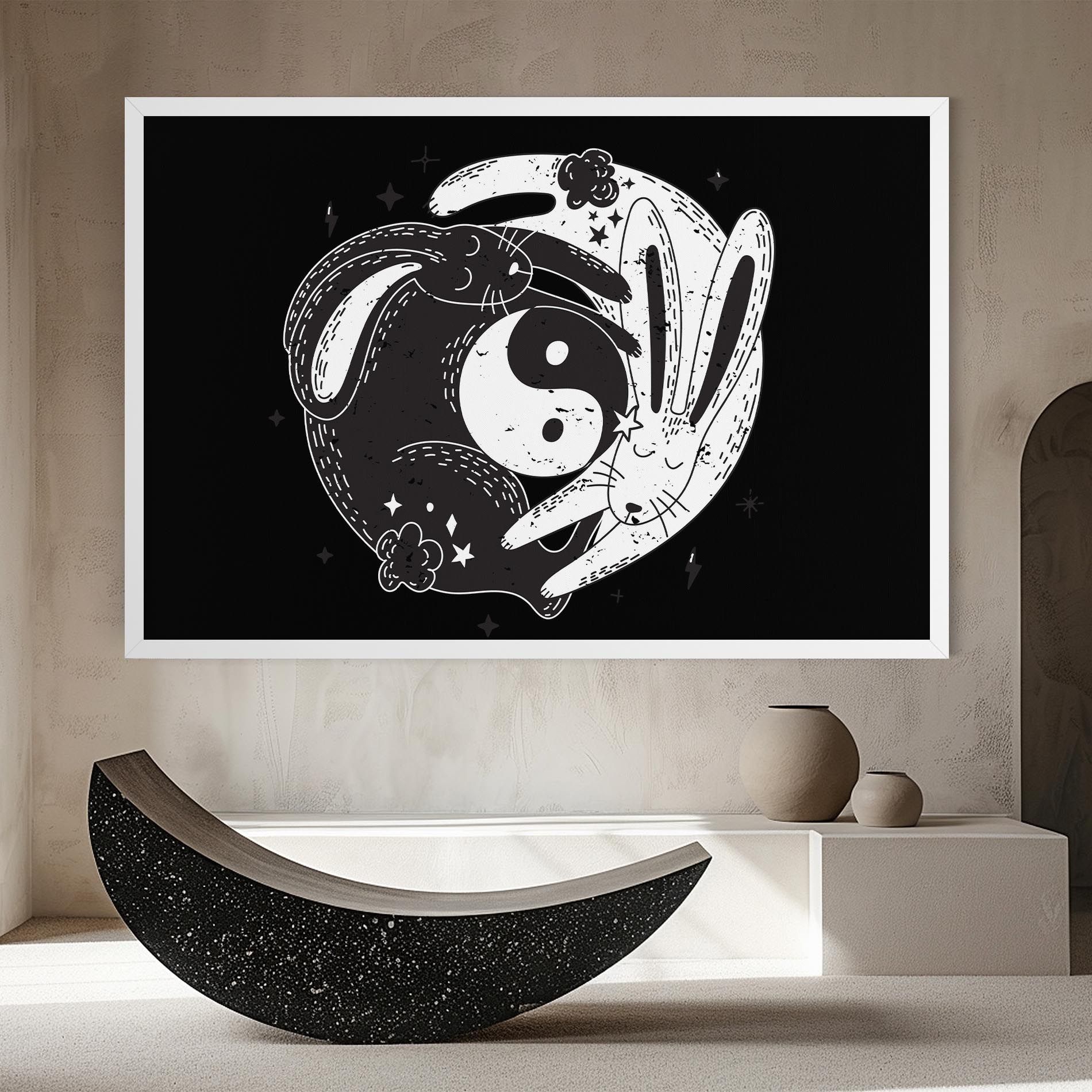 Bunny Yinyang mockup 8