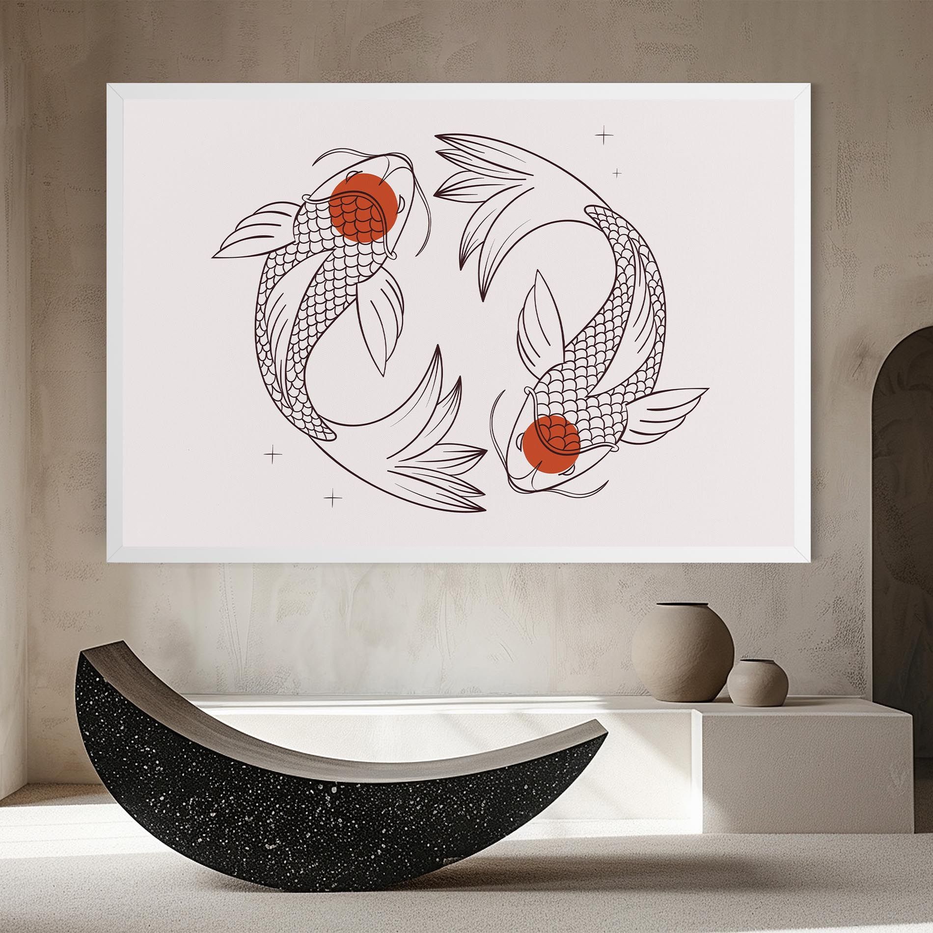 Koi Yinyang Art mockup 8