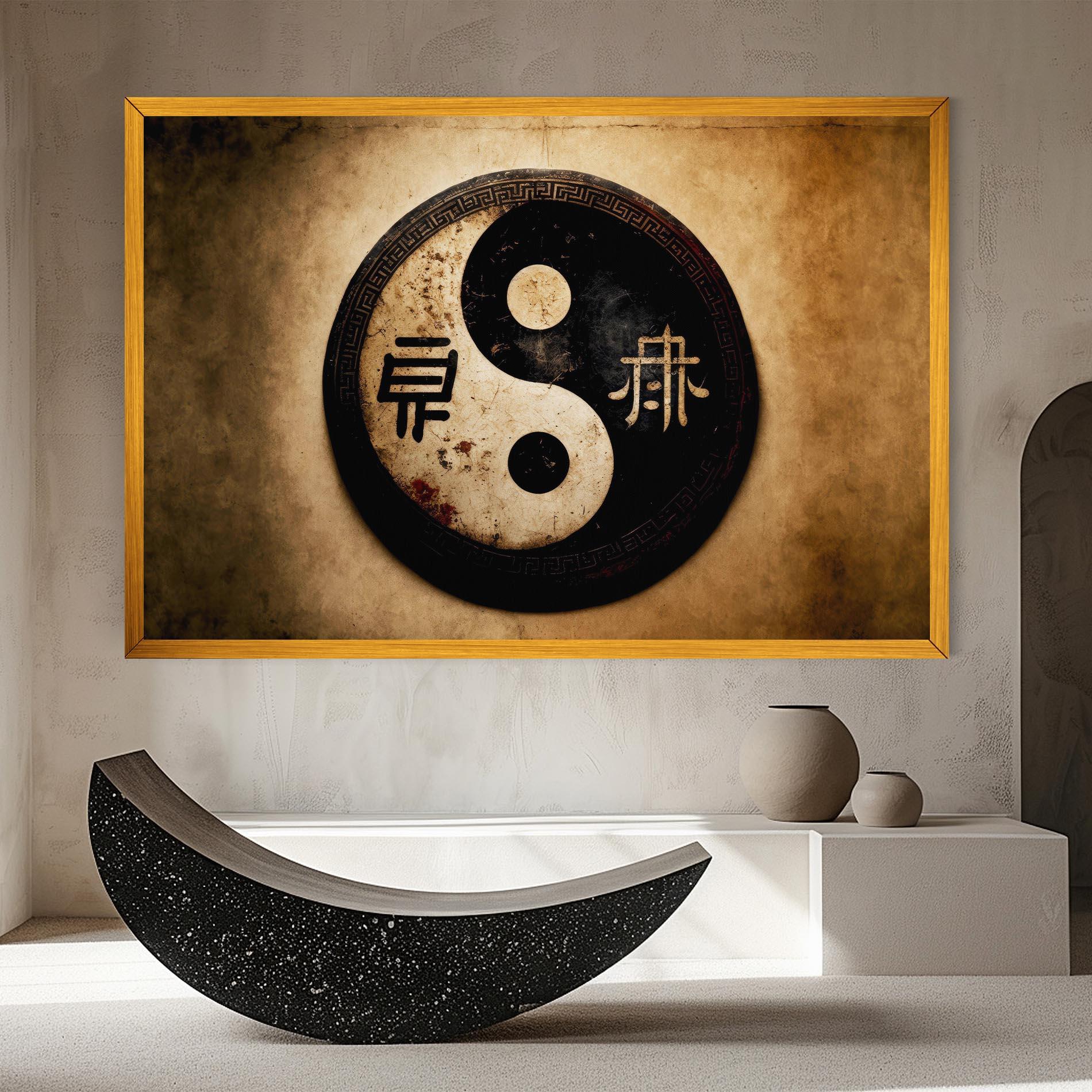 Vászonkép Chinese Yinyang mockup 8