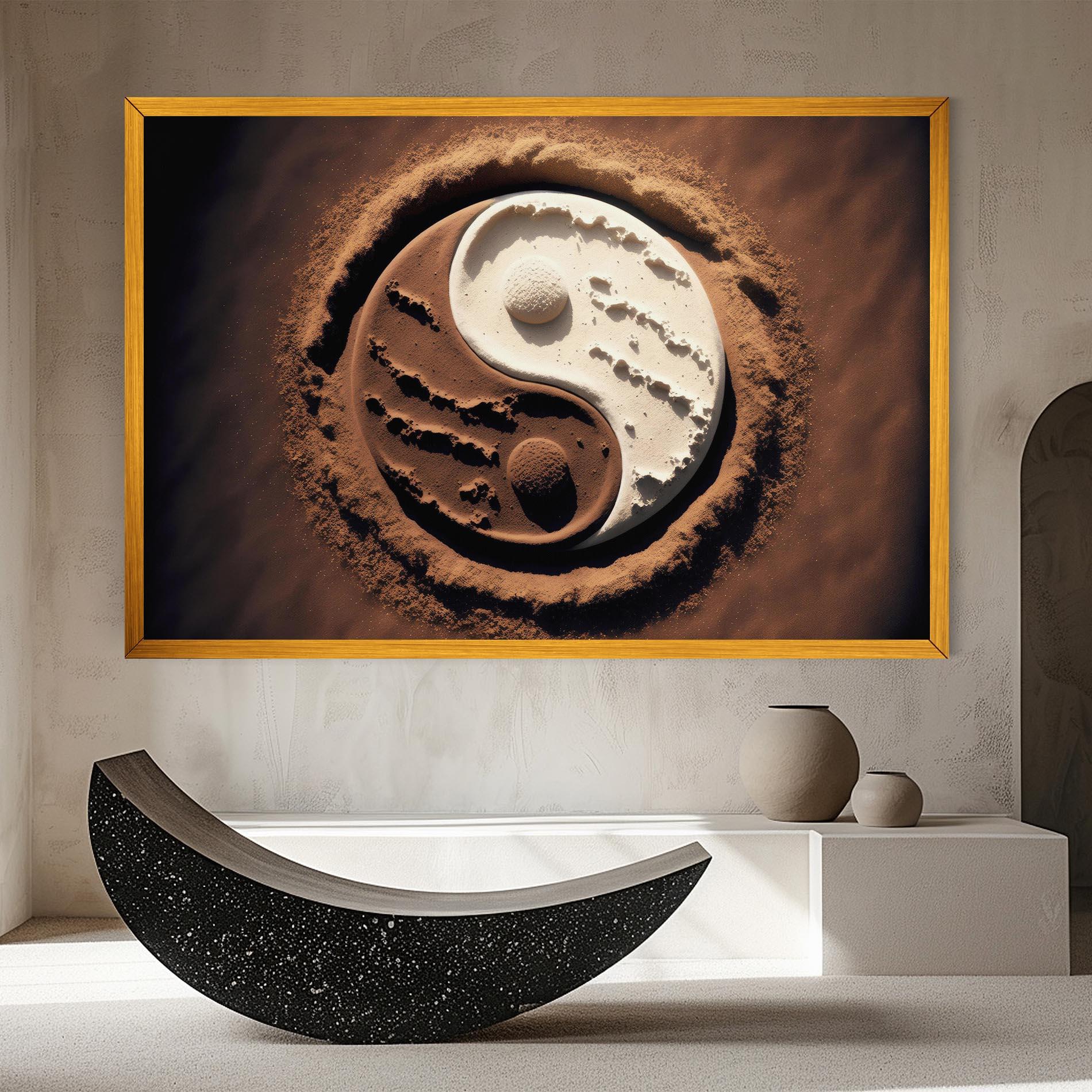 Vászonkép Earth Yinyang mockup 8