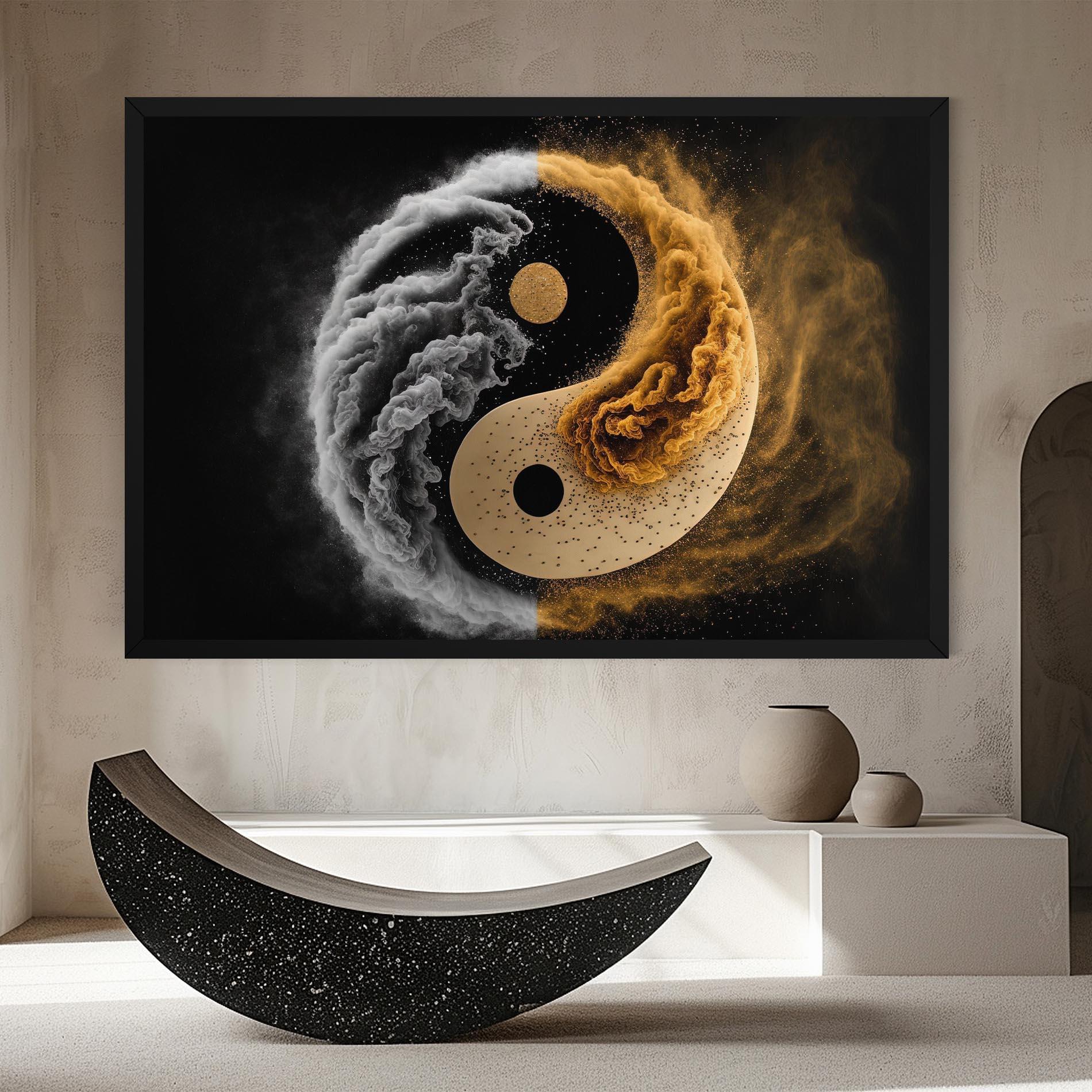 Vászonkép Cream Smoke Yinyang mockup 8