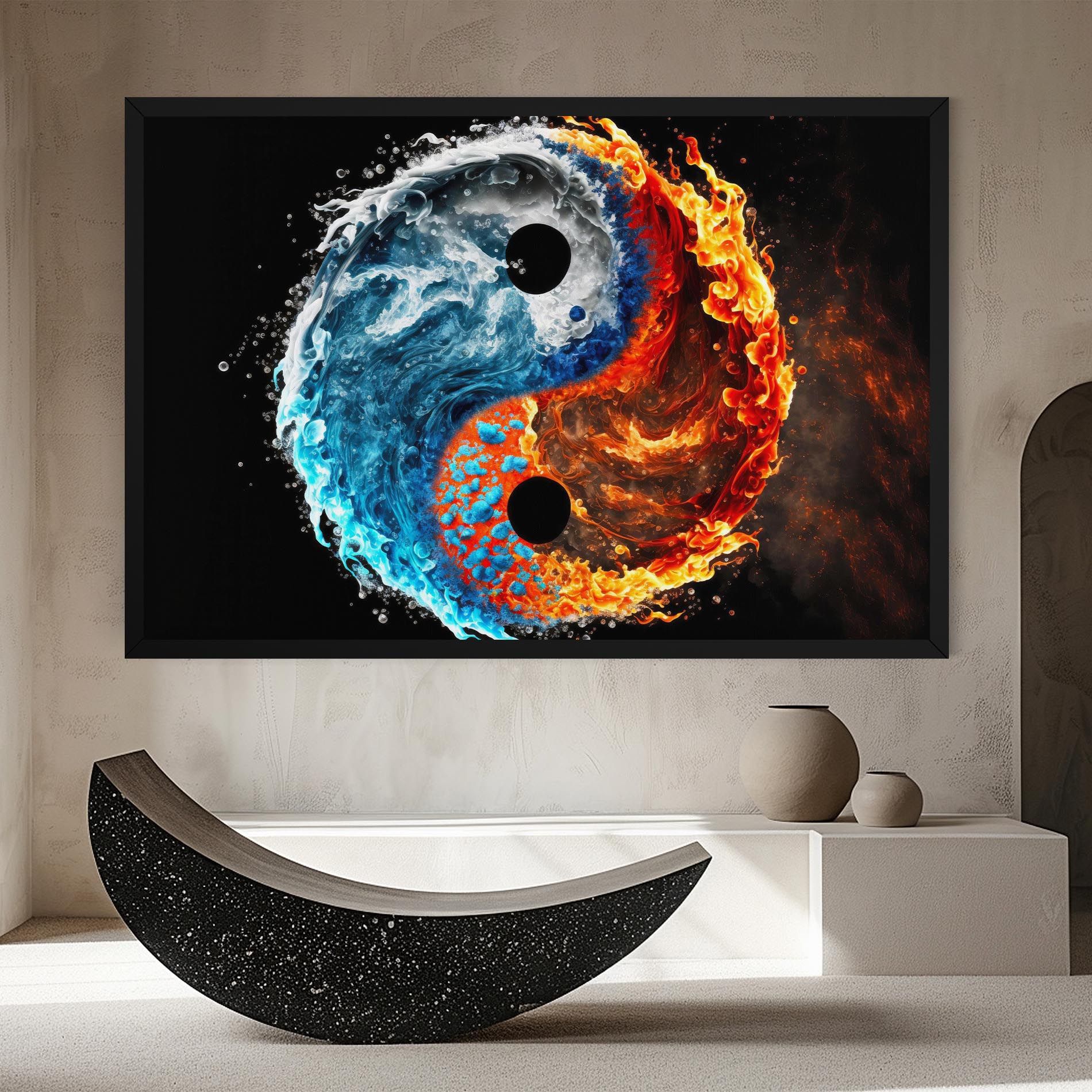 Fire Water Yin Yang mockup 8