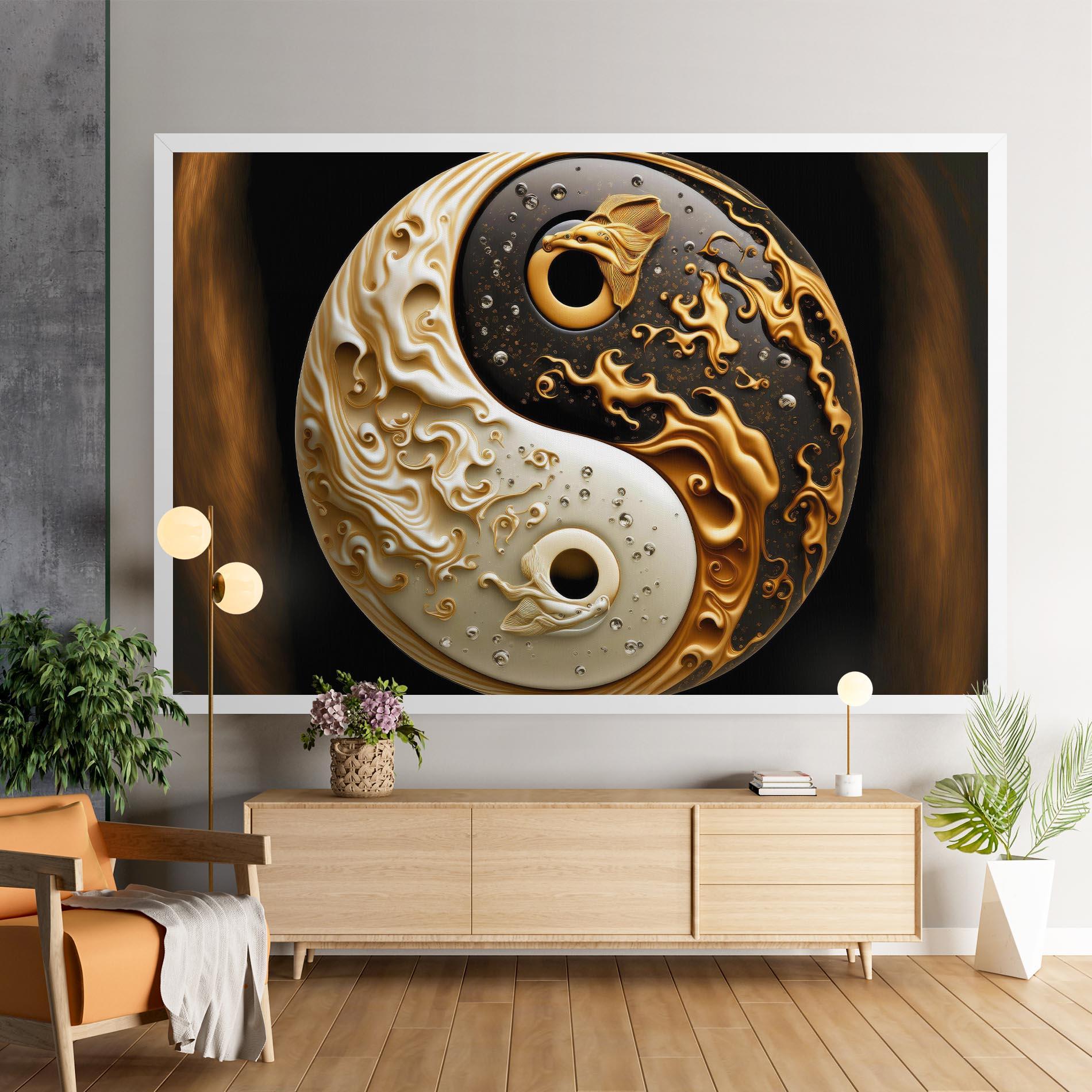 Vászonkép Caramel Yinyang mockup 9