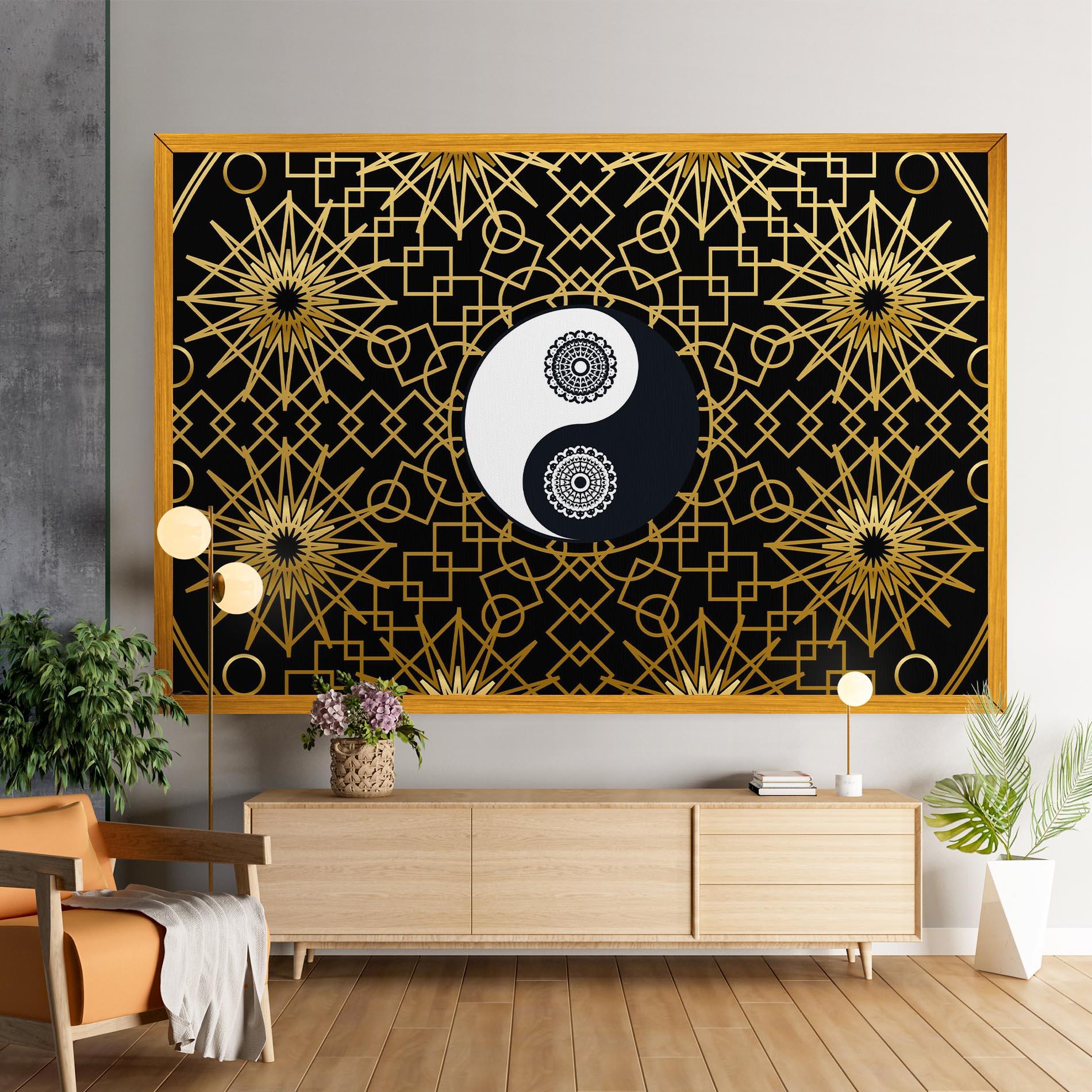 Vászonkép Meditation Yin Yang mockup 9