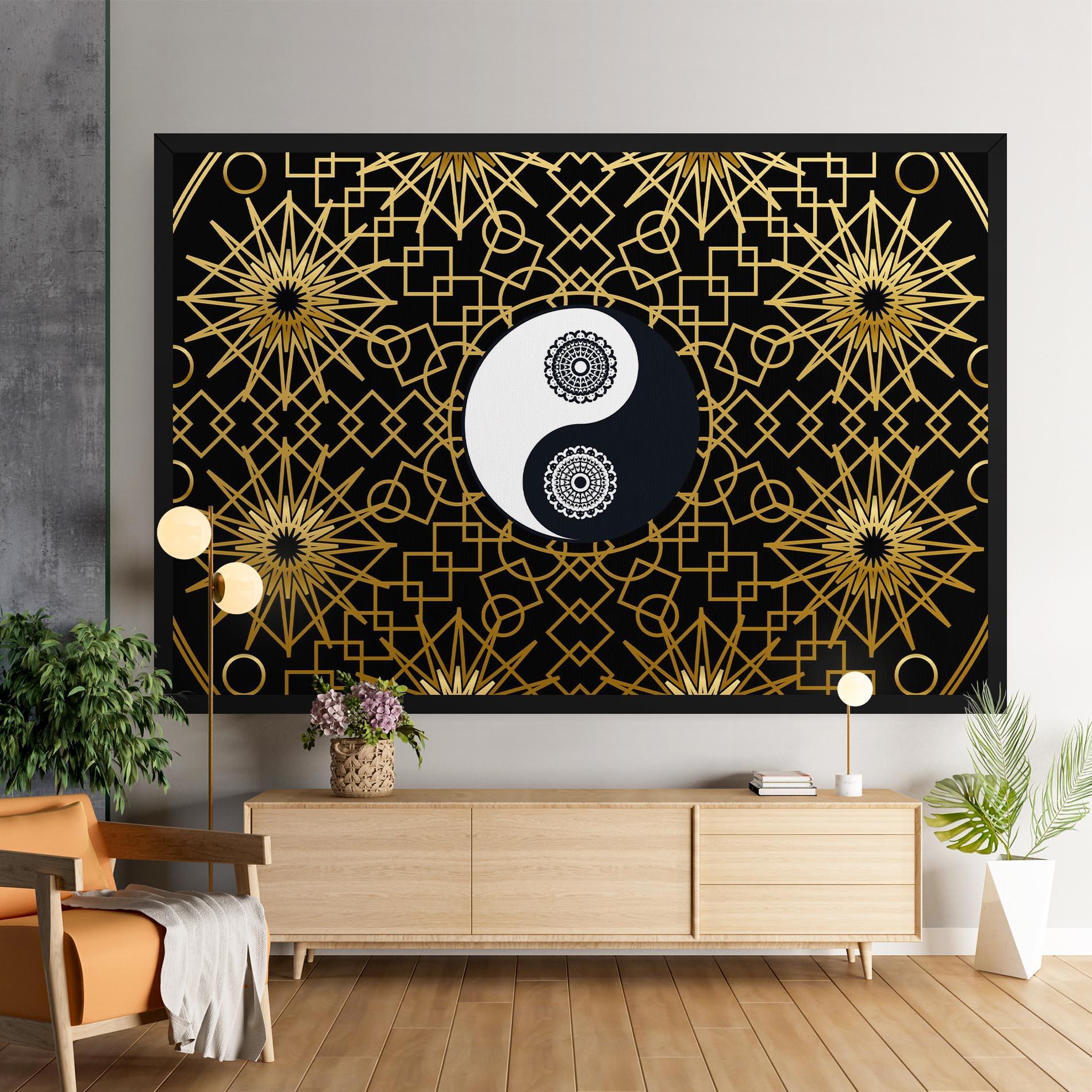 Vászonkép Meditation Yin Yang mockup 9