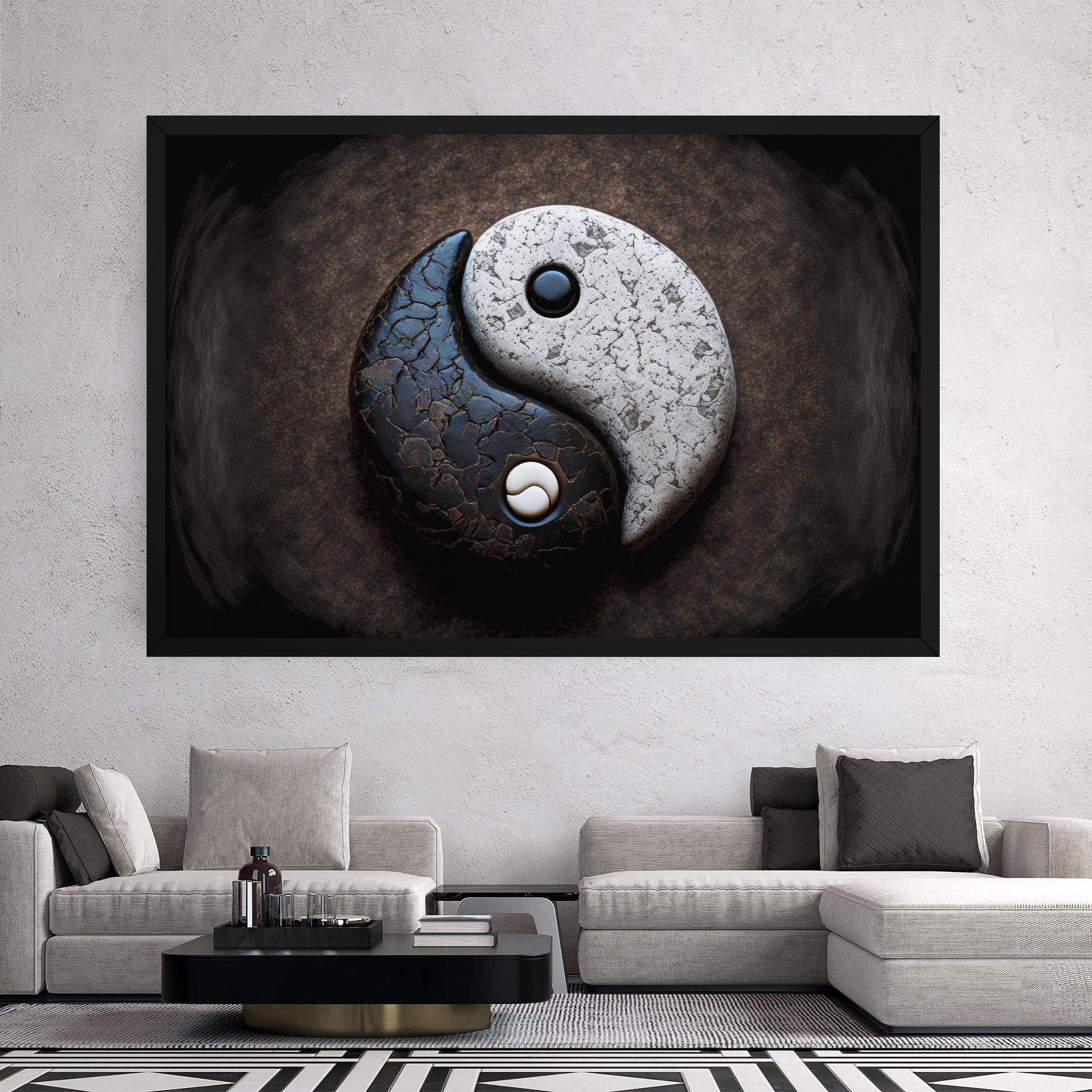 Black Stone Yinyang mockup 2
