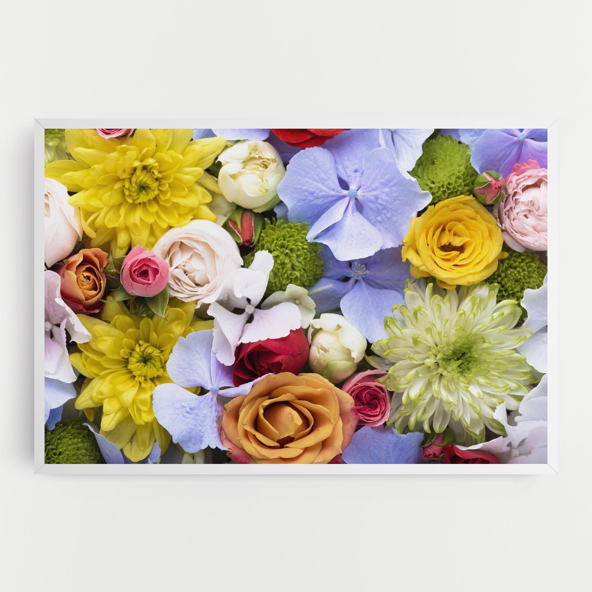 Vászonkép Color Mix Flower Bouquet mockup 0