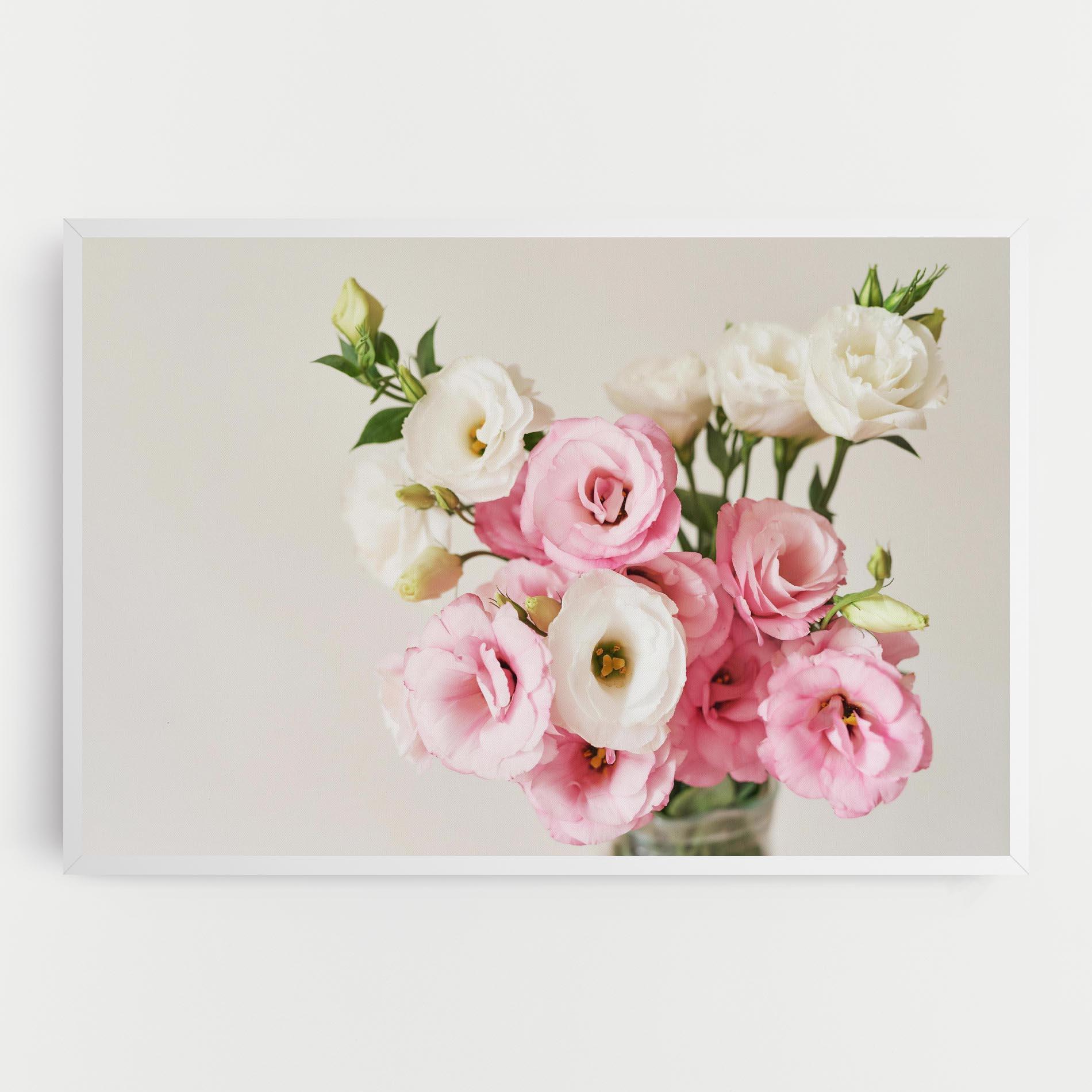 Vászonkép Cute Pink Flowers mockup 0