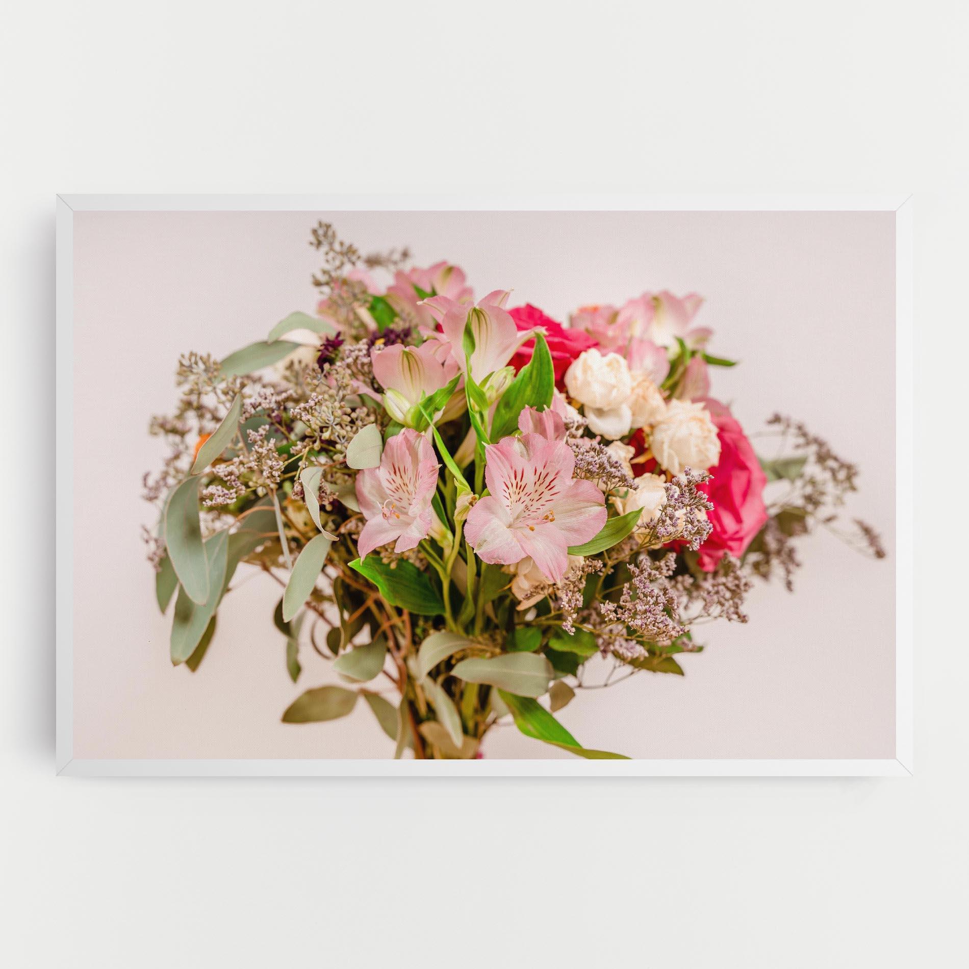 Vászonkép Girly Pink Bouquet mockup 0