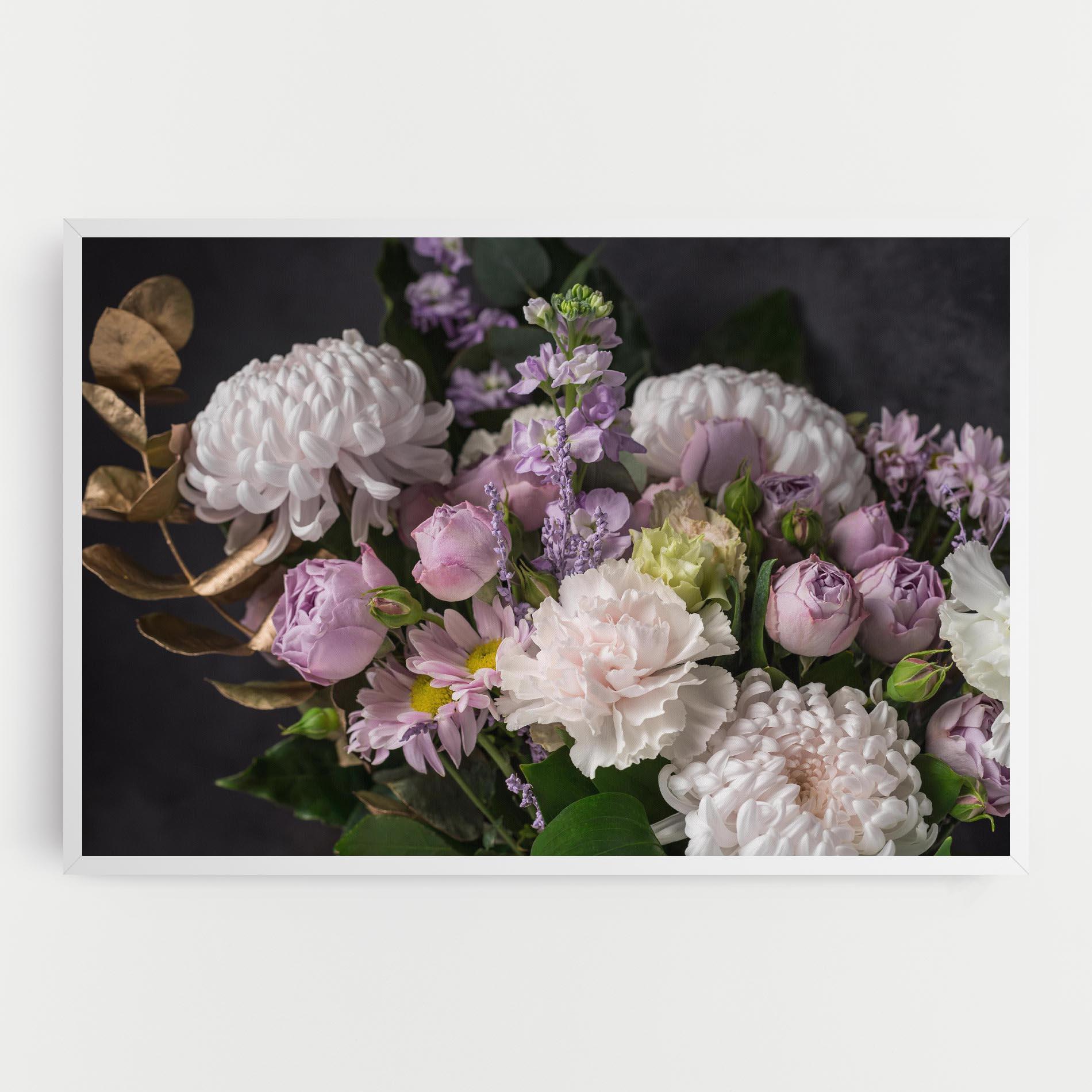 Vászonkép Pastel Purple Bouquet mockup 0