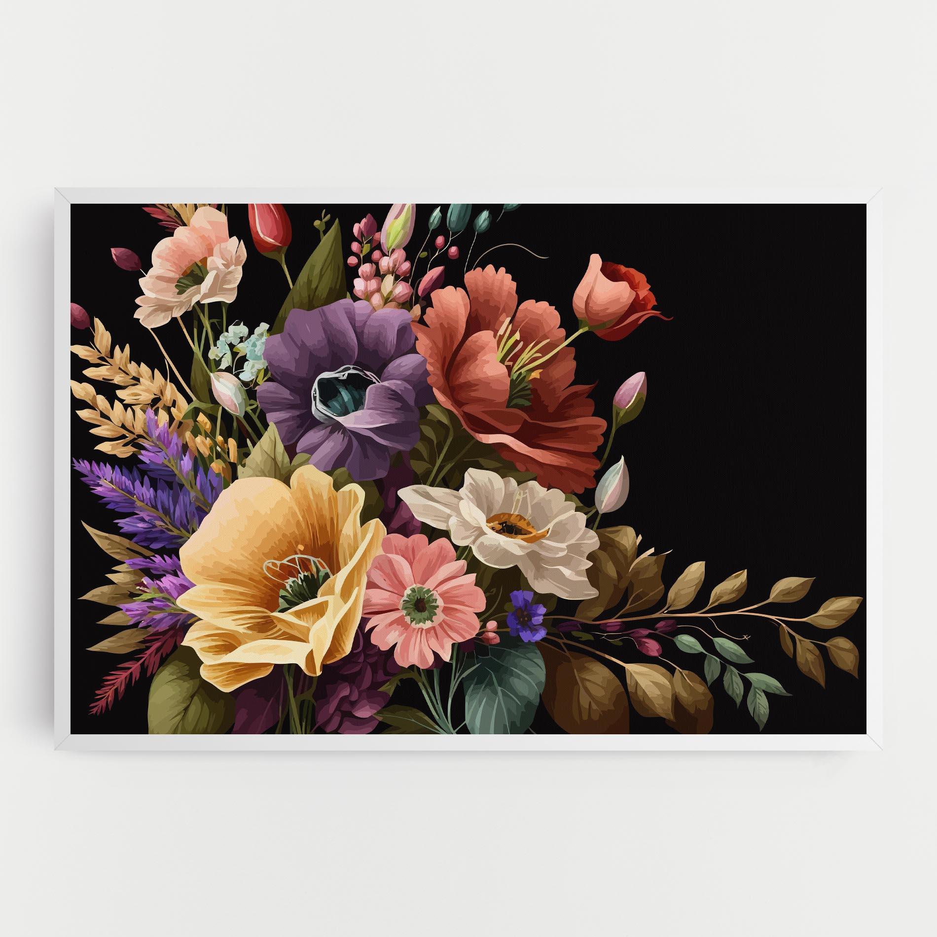 Vászonkép Vintage Bouquet Art mockup 0