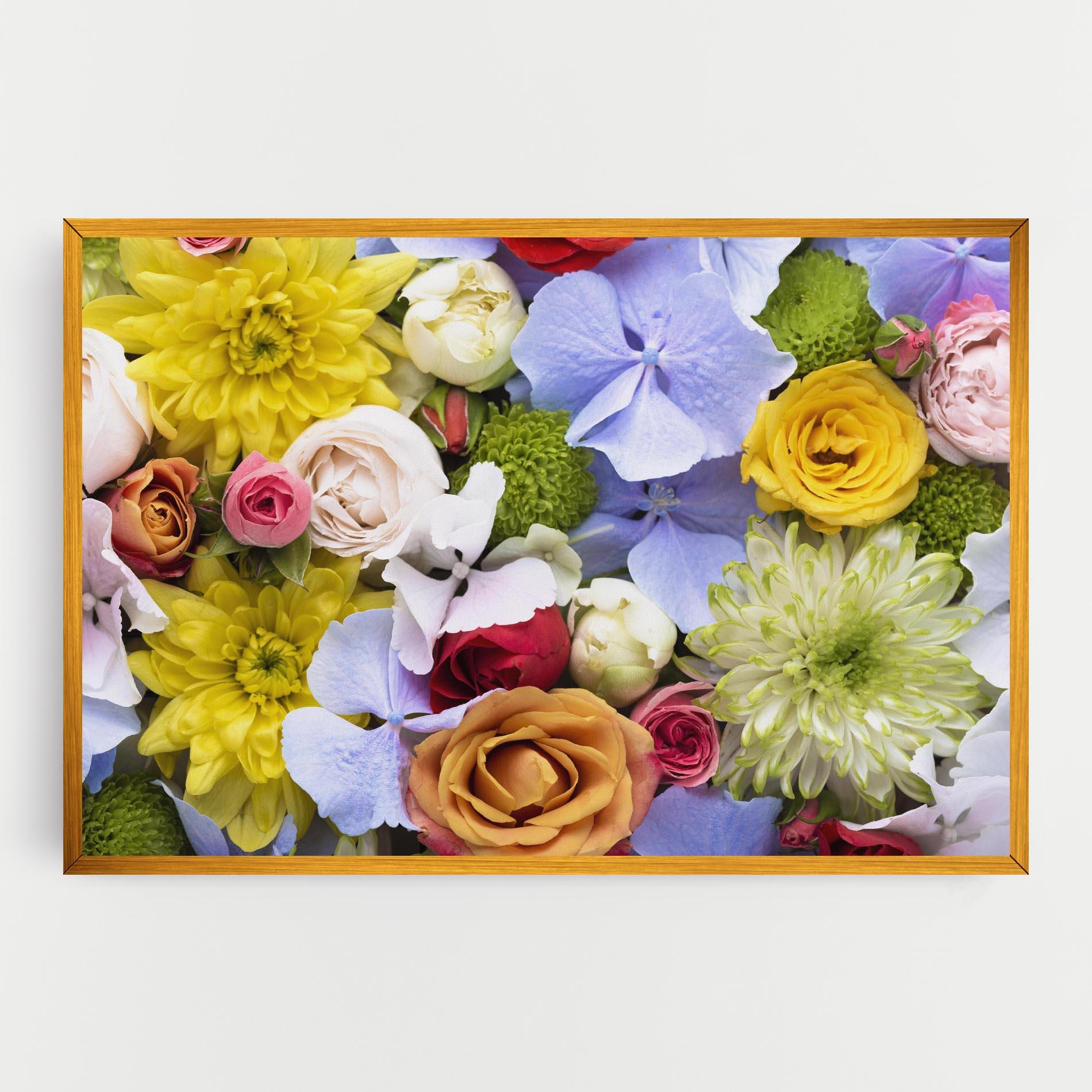 Vászonkép Color Mix Flower Bouquet mockup 0