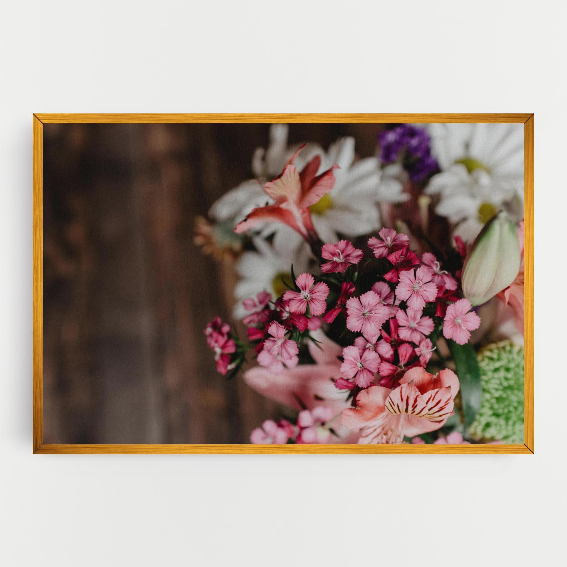 Vászonkép Small Flowers Bouquet mockup 0