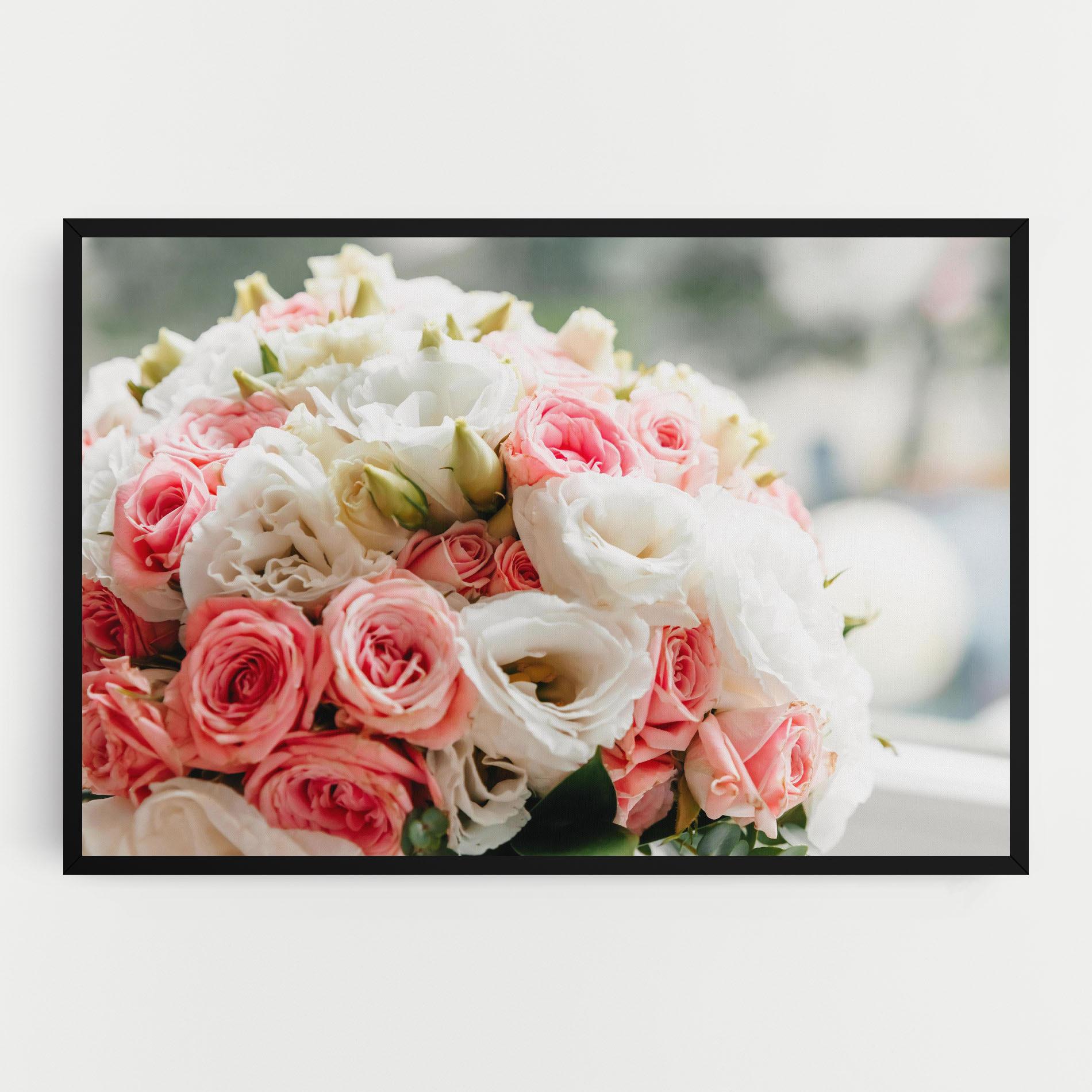 Vászonkép Pink Beautiful Bouquet mockup 0