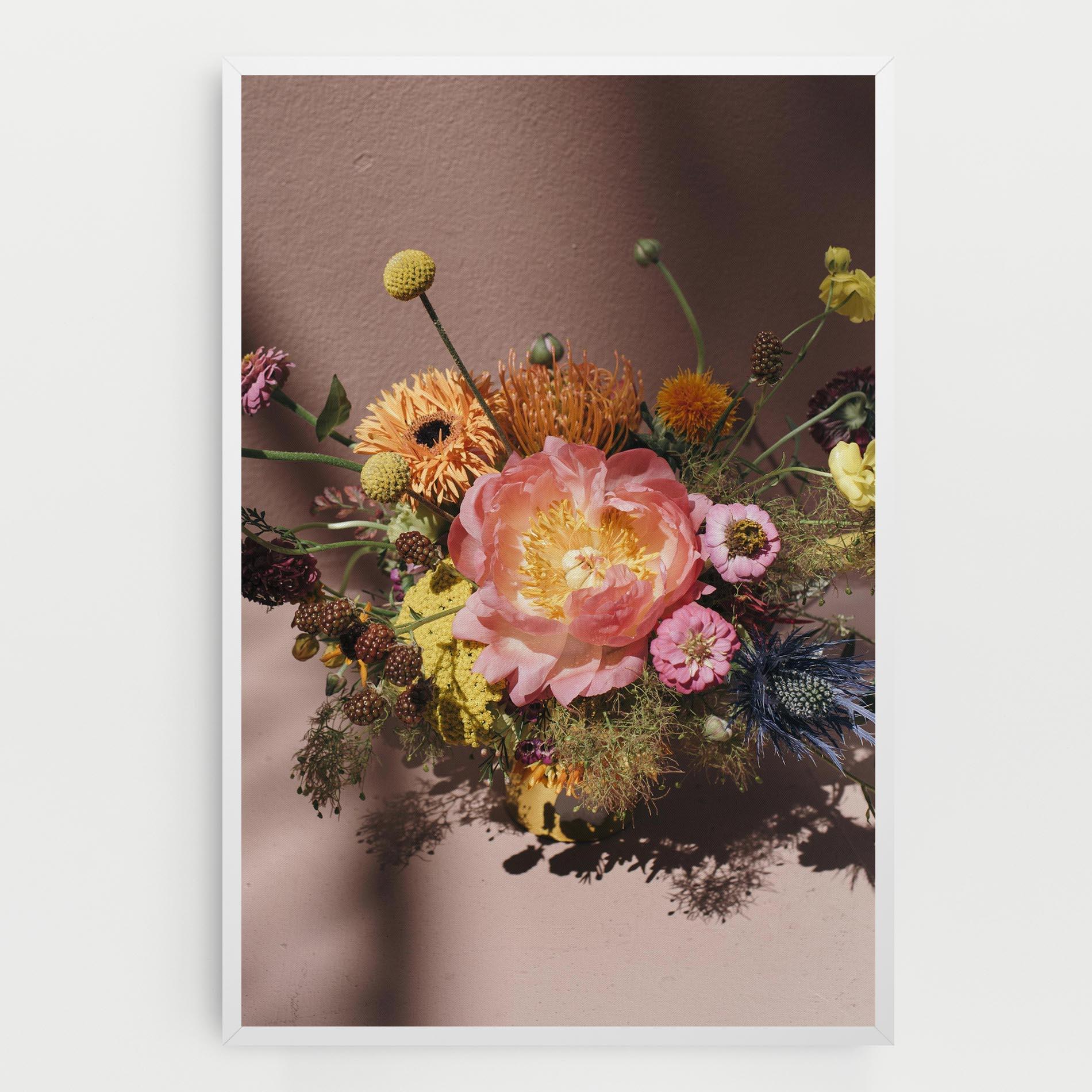Vászonkép Pastel Orange Bouquet mockup 0