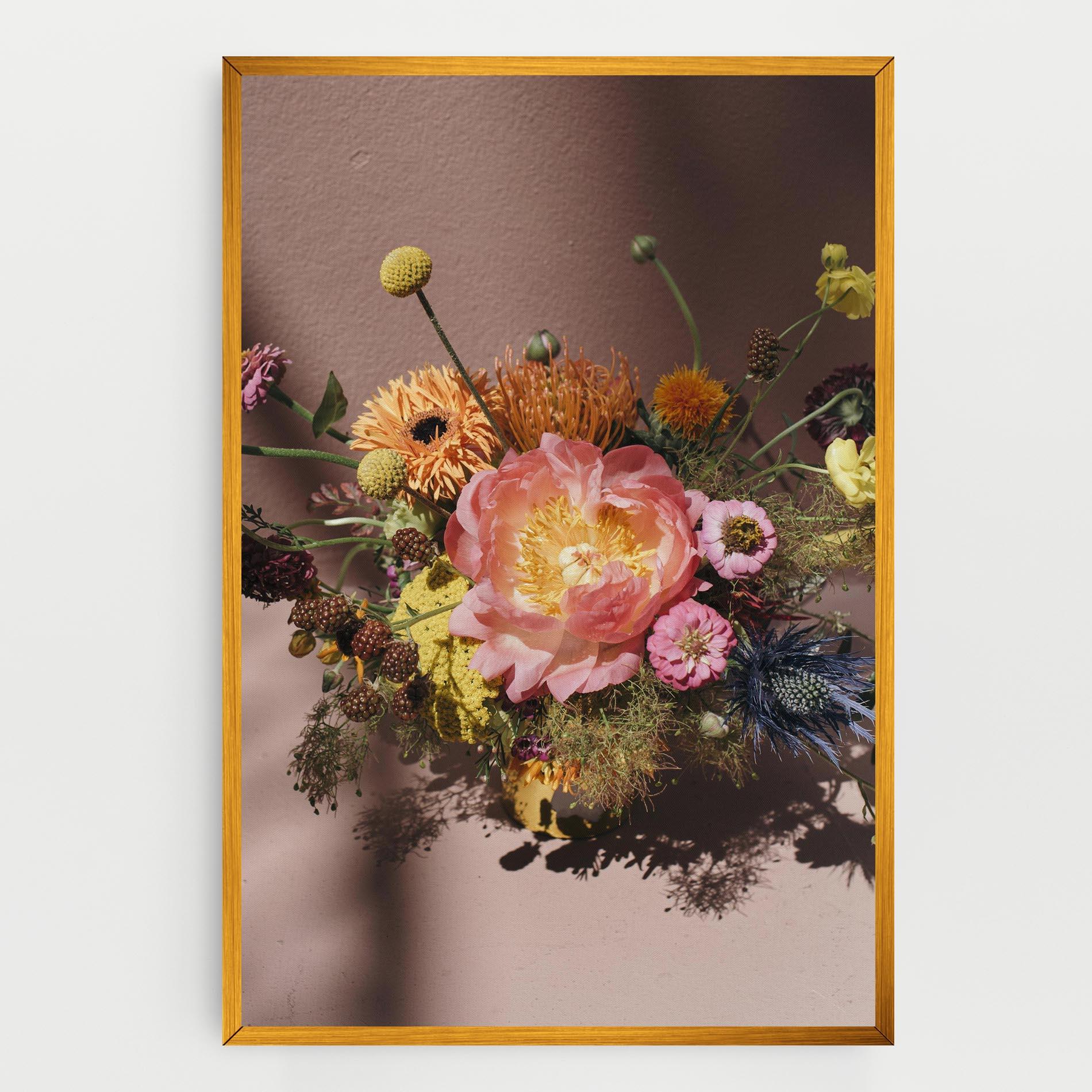 Vászonkép Pastel Orange Bouquet mockup 0