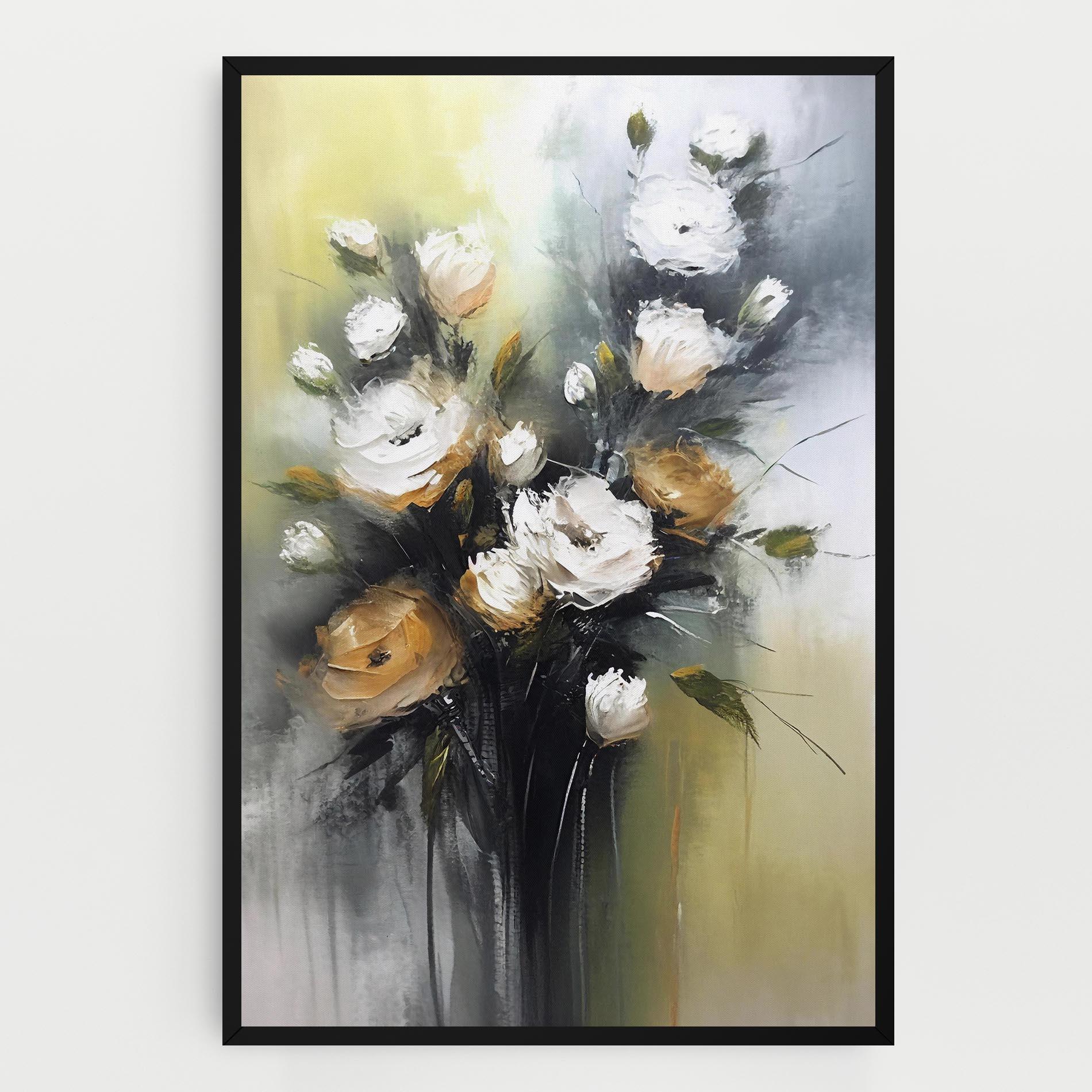 Vászonkép Bouquet Painting mockup 0