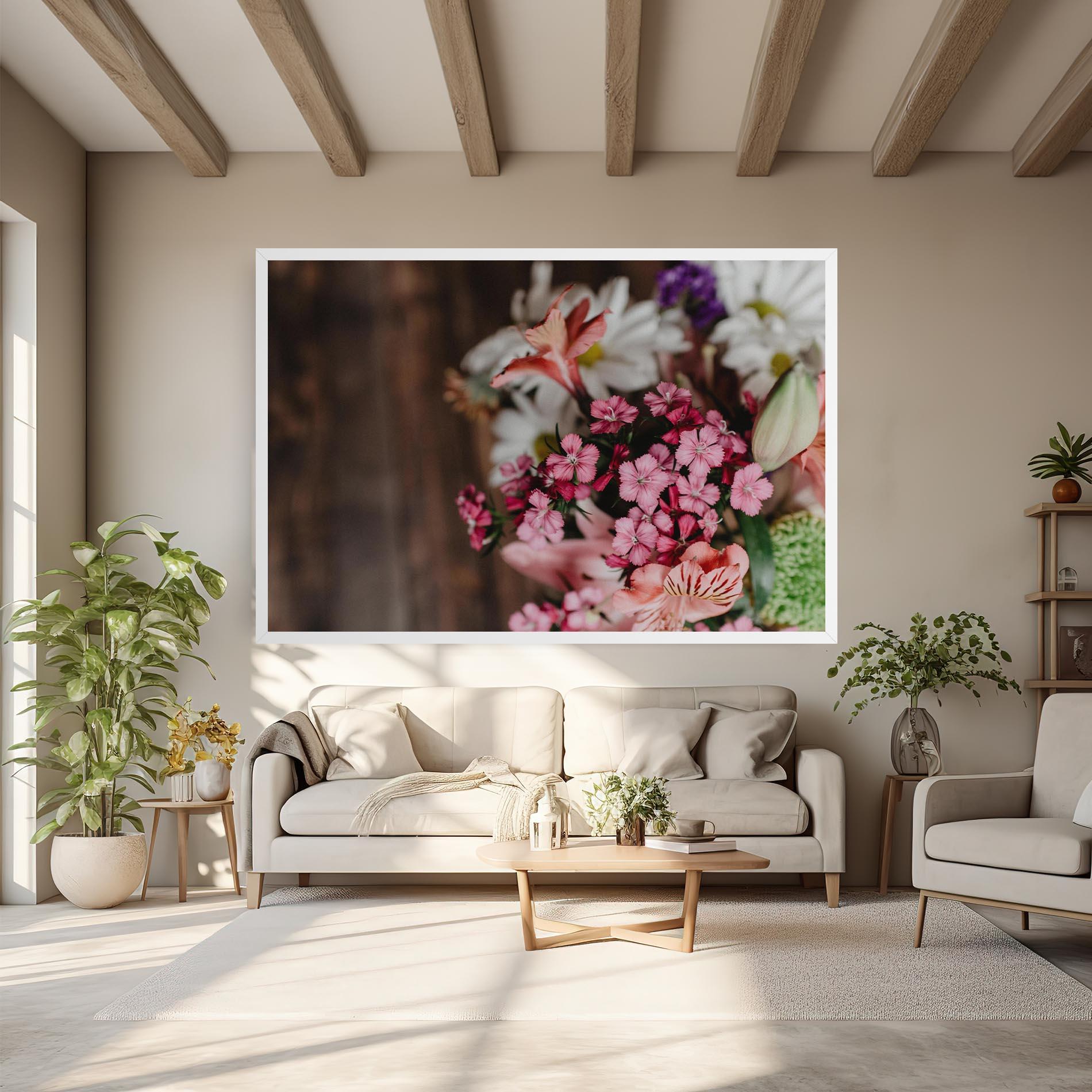 Vászonkép Small Flowers Bouquet mockup 6