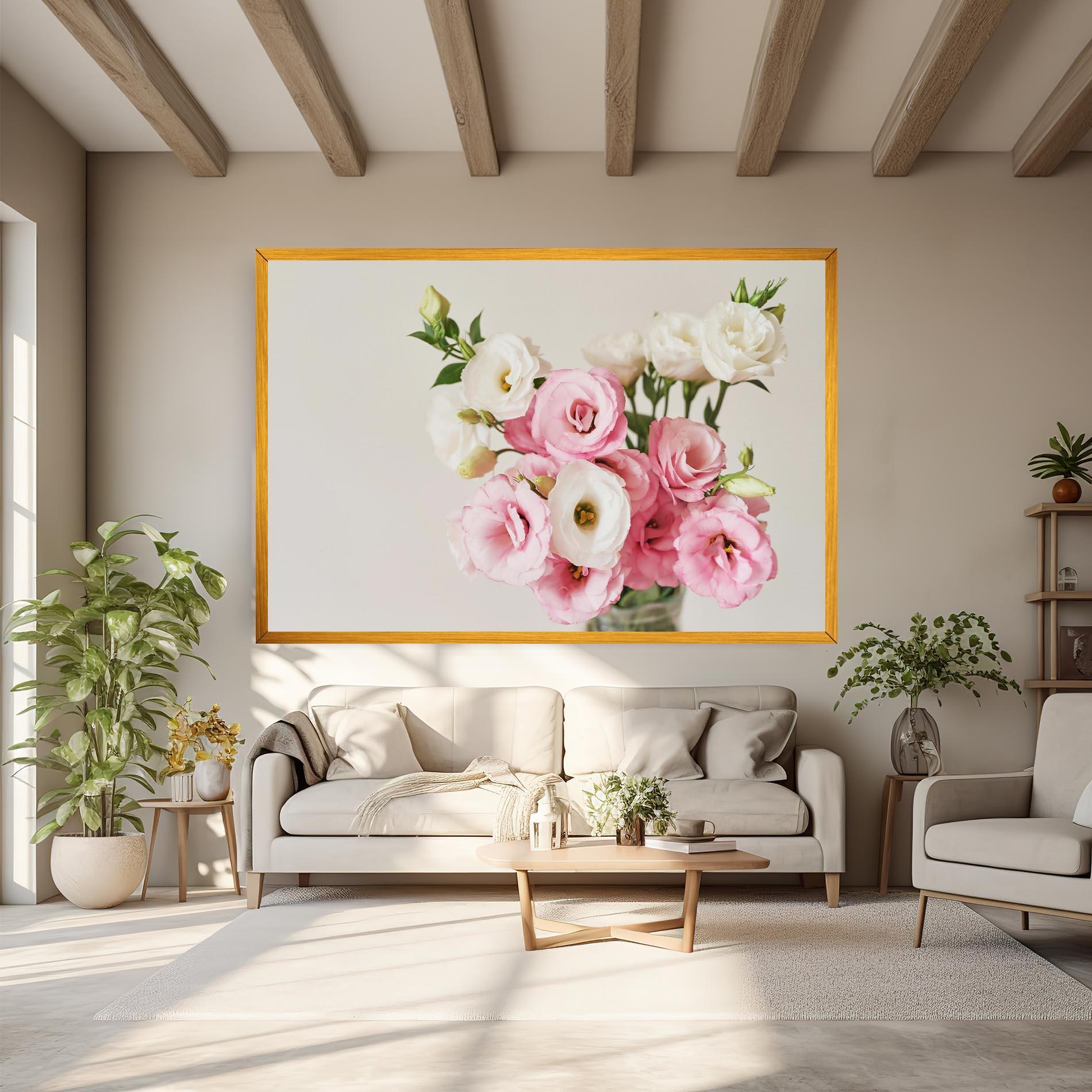 Vászonkép Cute Pink Flowers mockup 6