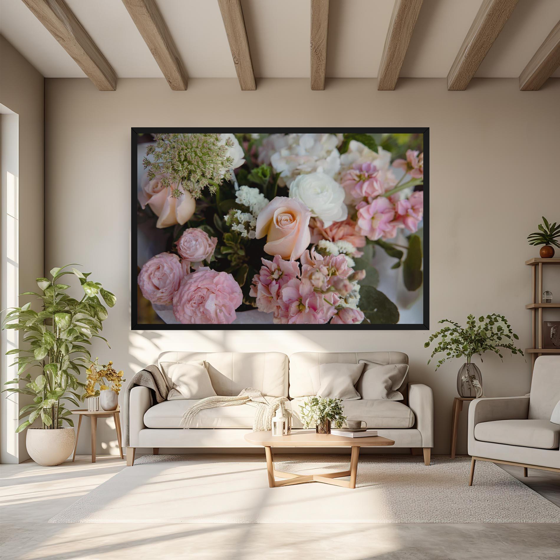 Vászonkép Beautiful Pink Pastel mockup 6