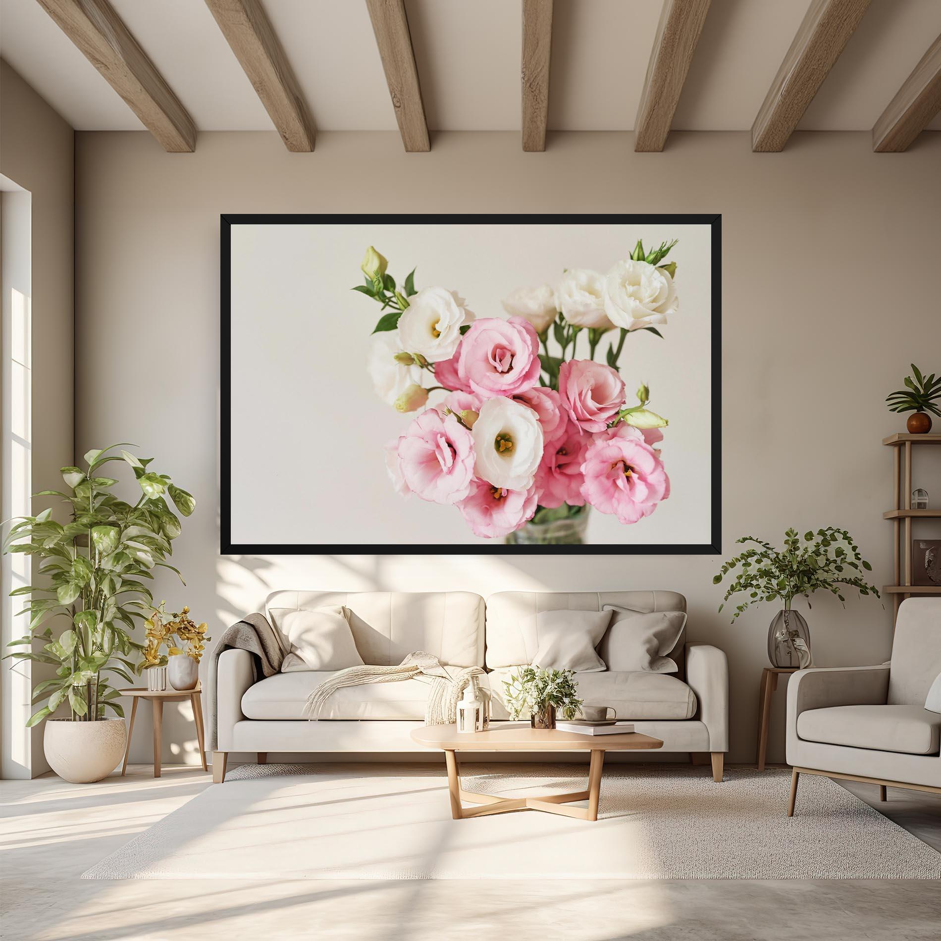 Vászonkép Cute Pink Flowers mockup 6