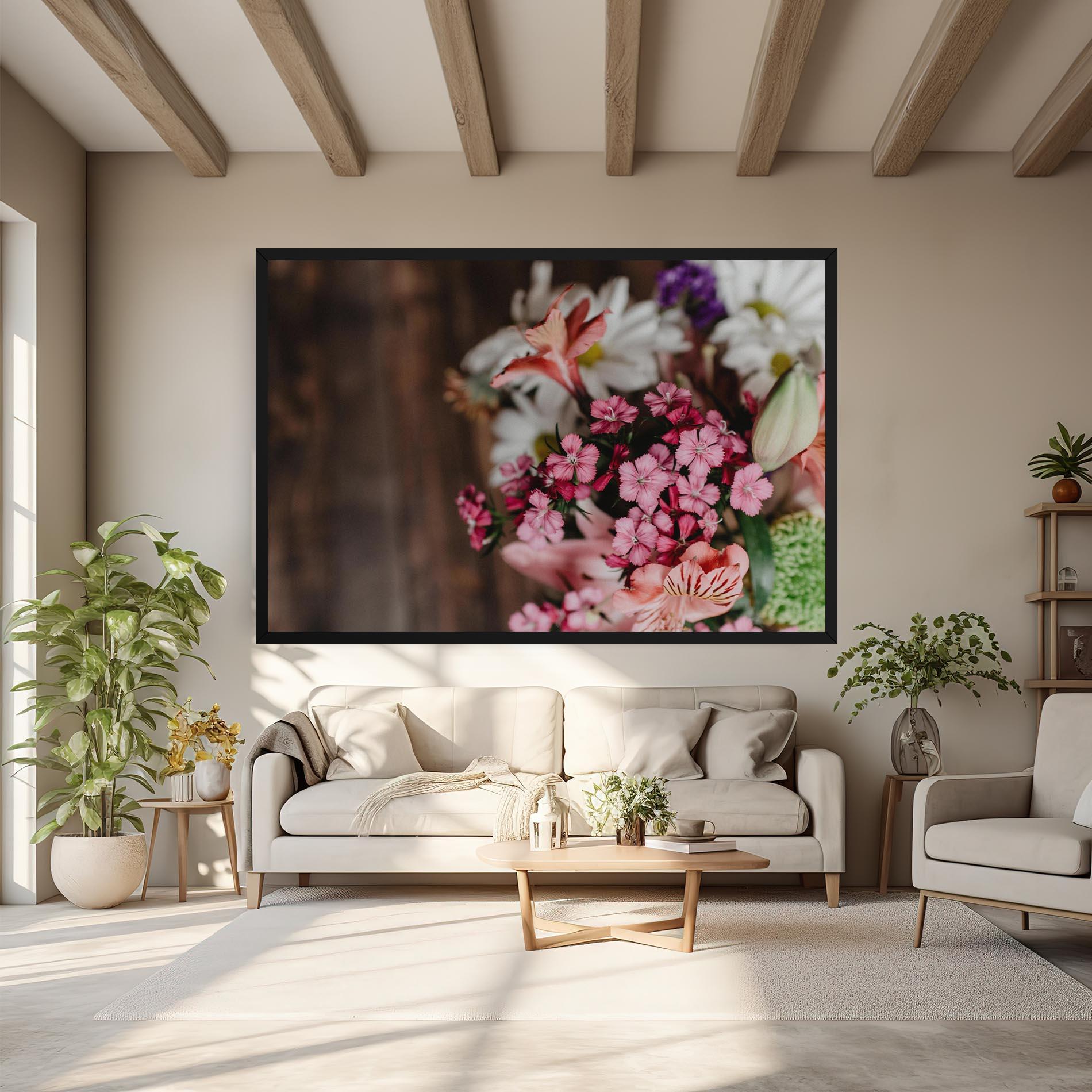 Vászonkép Small Flowers Bouquet mockup 6