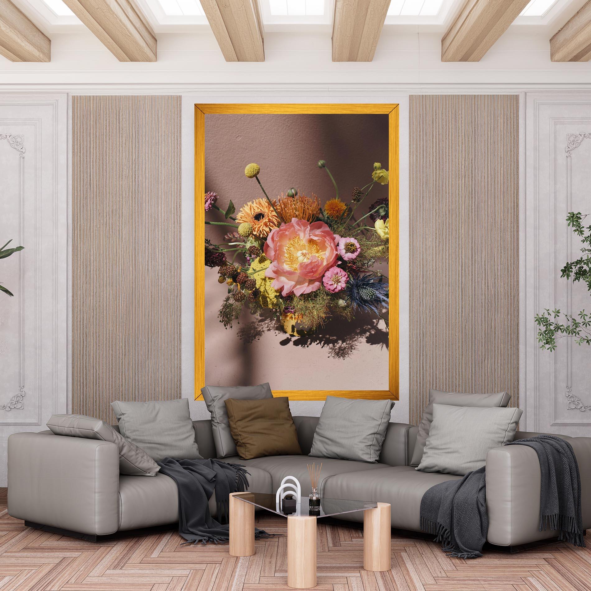 Vászonkép Pastel Orange Bouquet mockup 6
