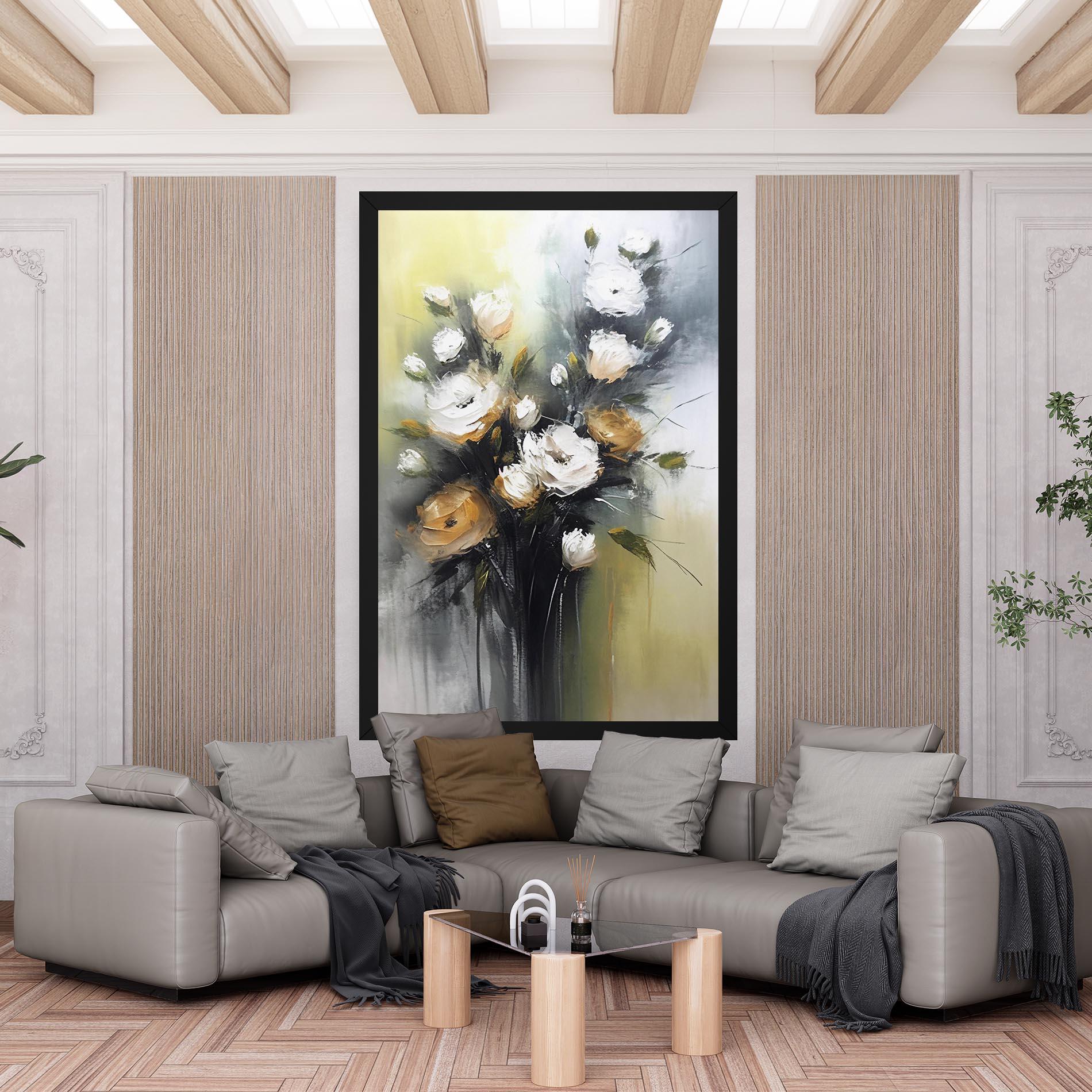 Vászonkép Bouquet Painting mockup 6