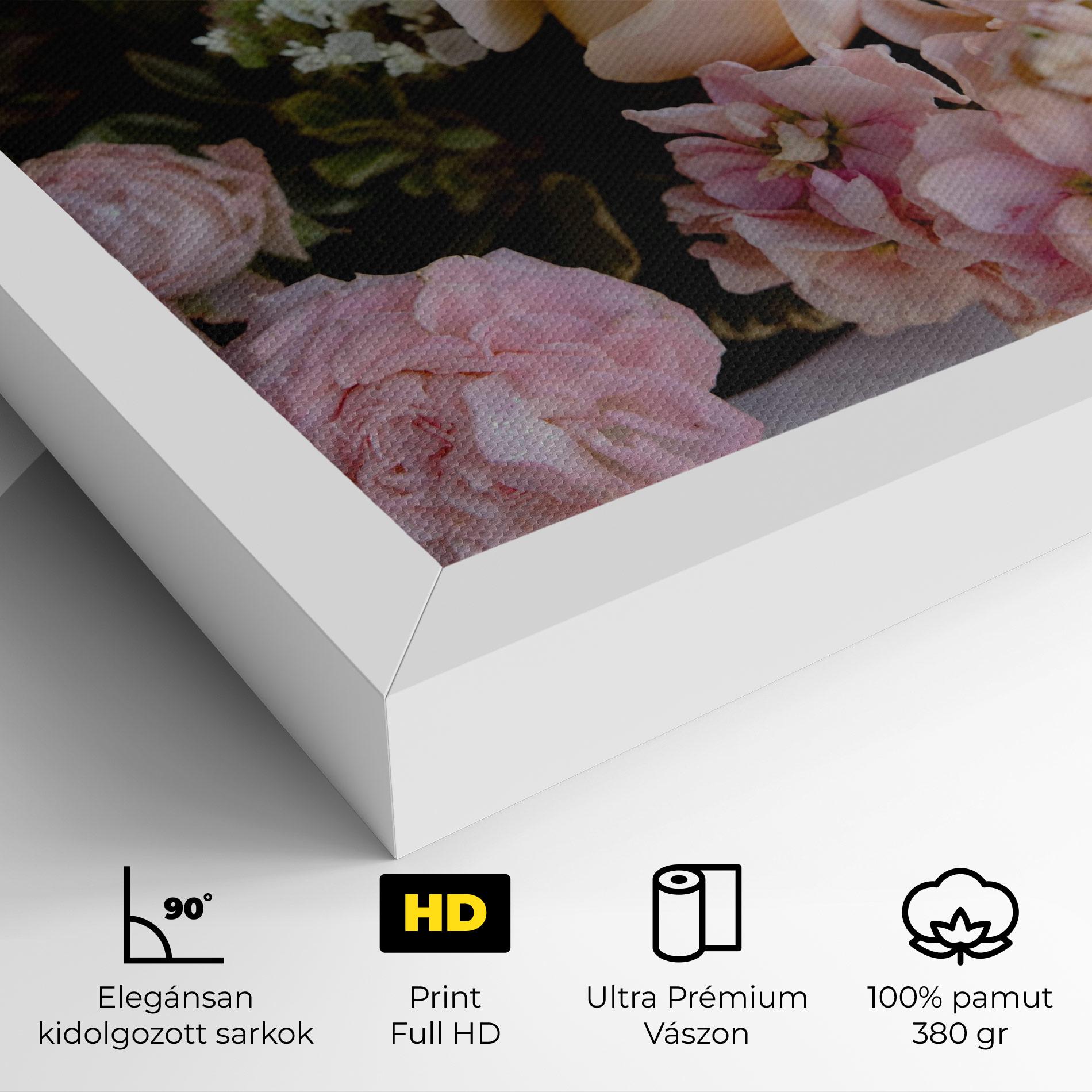 Vászonkép Beautiful Pink Pastel mockup 4