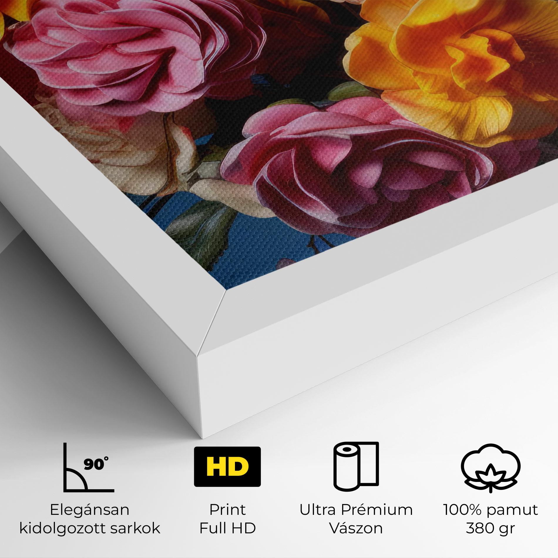 Vászonkép Colorful Flower Bouquet mockup 4