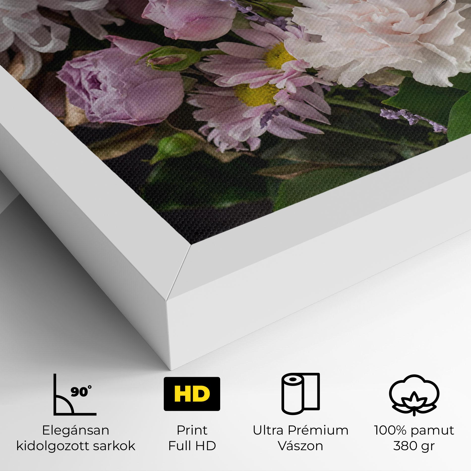 Vászonkép Pastel Purple Bouquet mockup 4