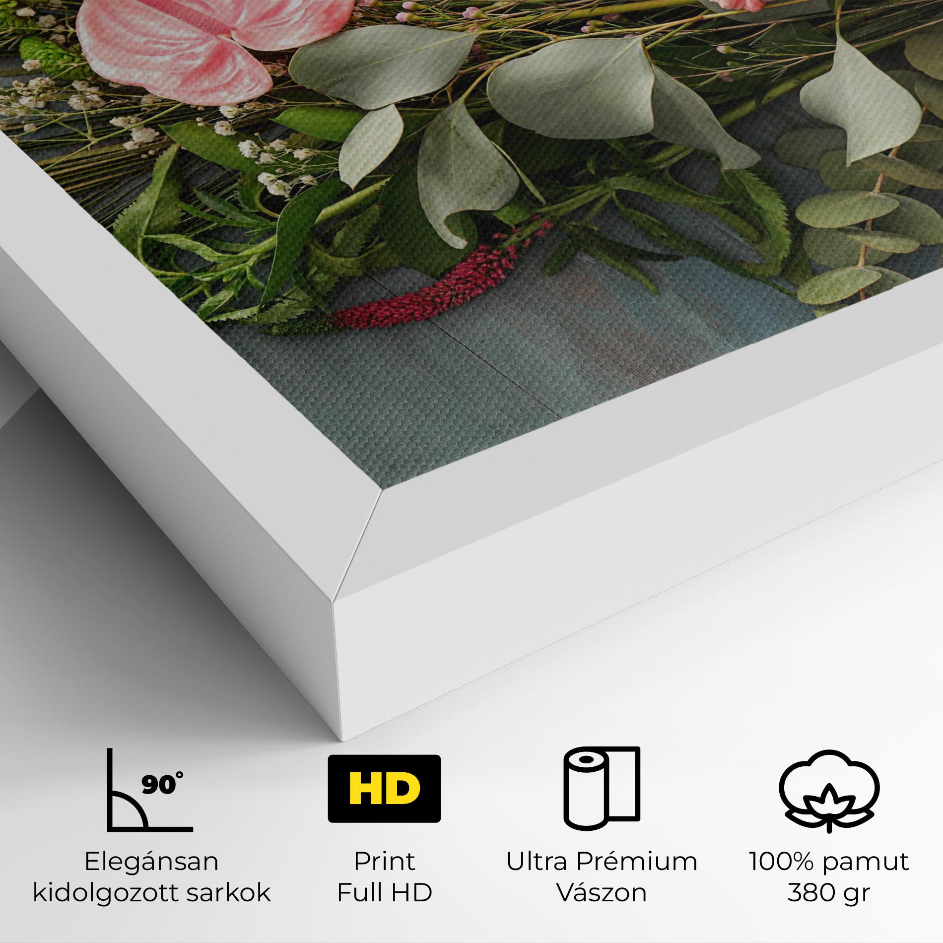 Vászonkép Preparing Bouquet mockup 4