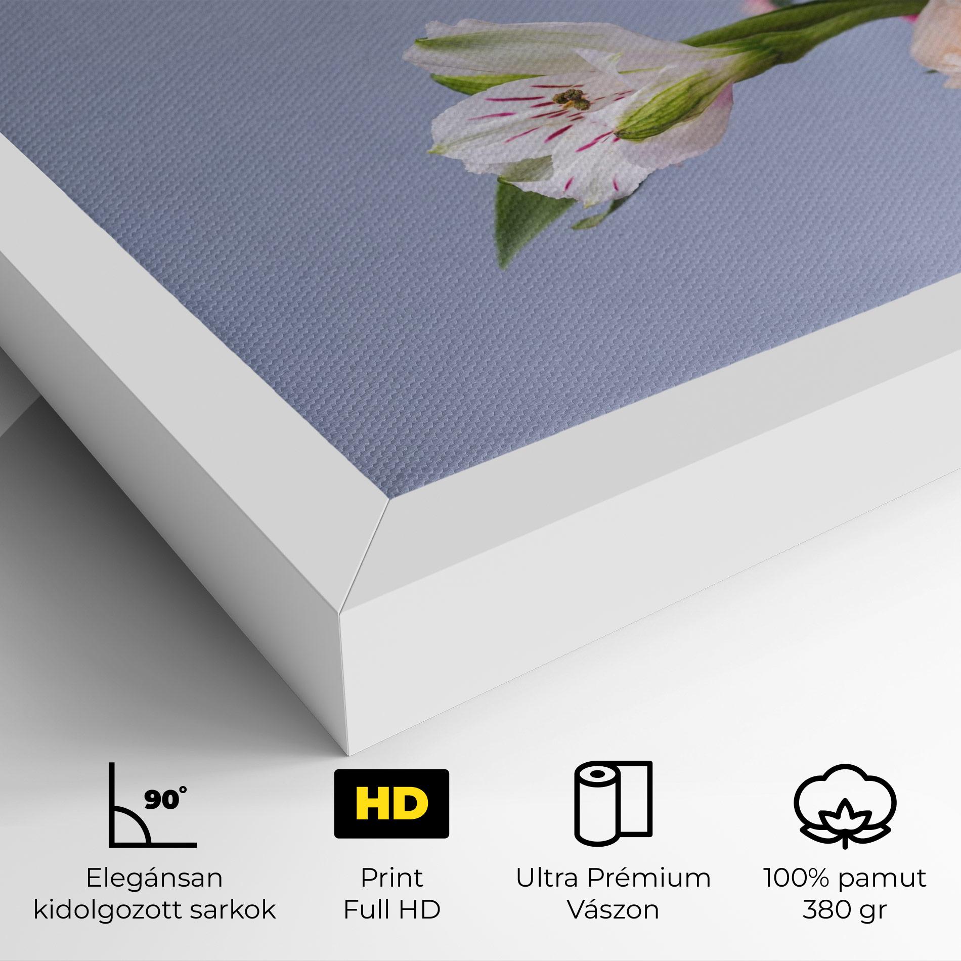 Vászonkép White Pink Bouquet mockup 4