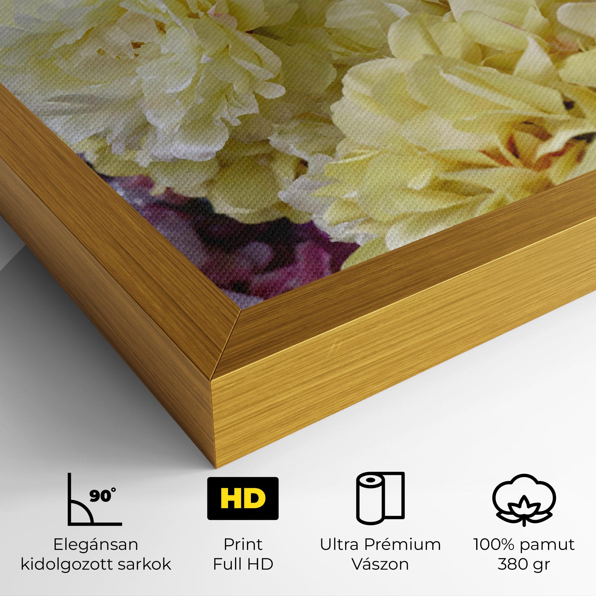 Vászonkép Beautiful Yellow Pastel mockup 4