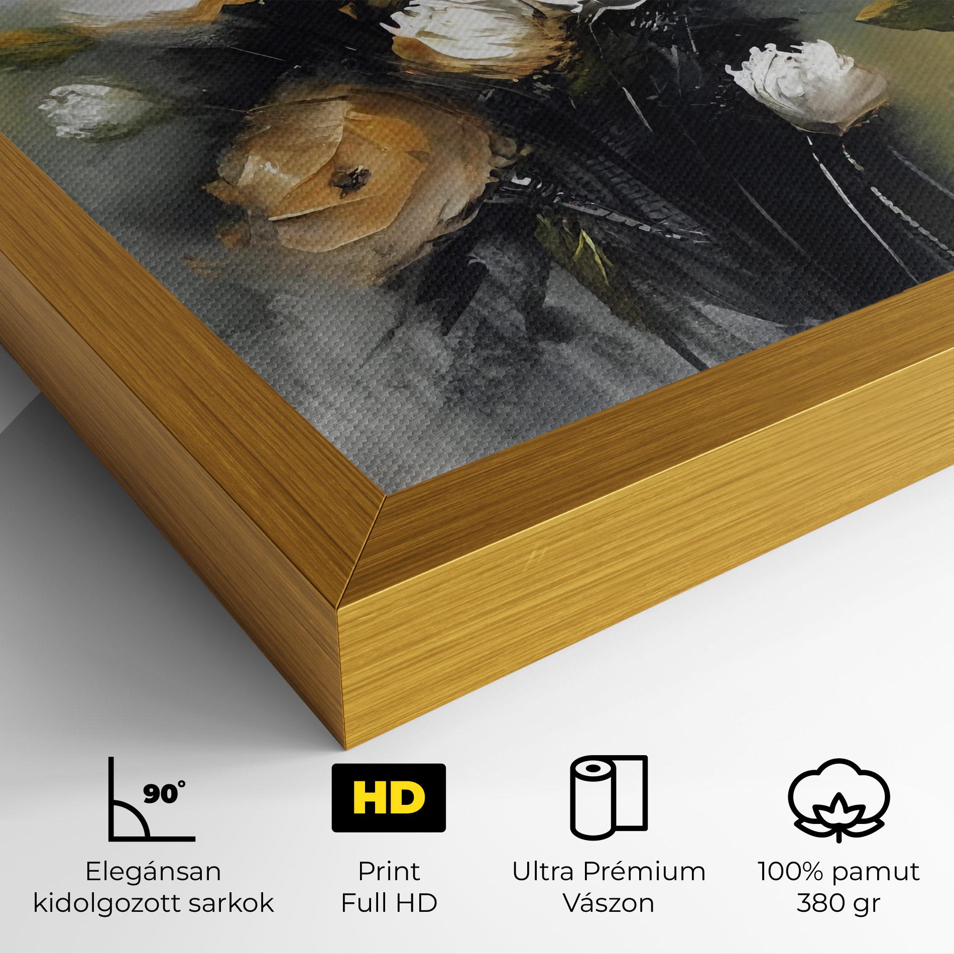 Vászonkép Bouquet Painting mockup 4