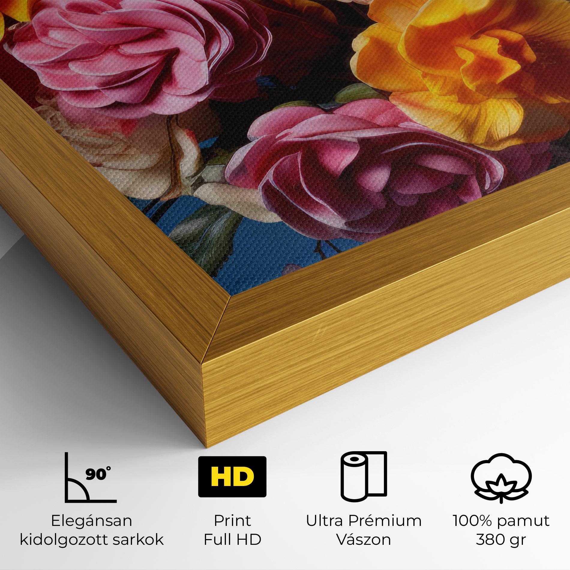 Vászonkép Colorful Flower Bouquet mockup 4