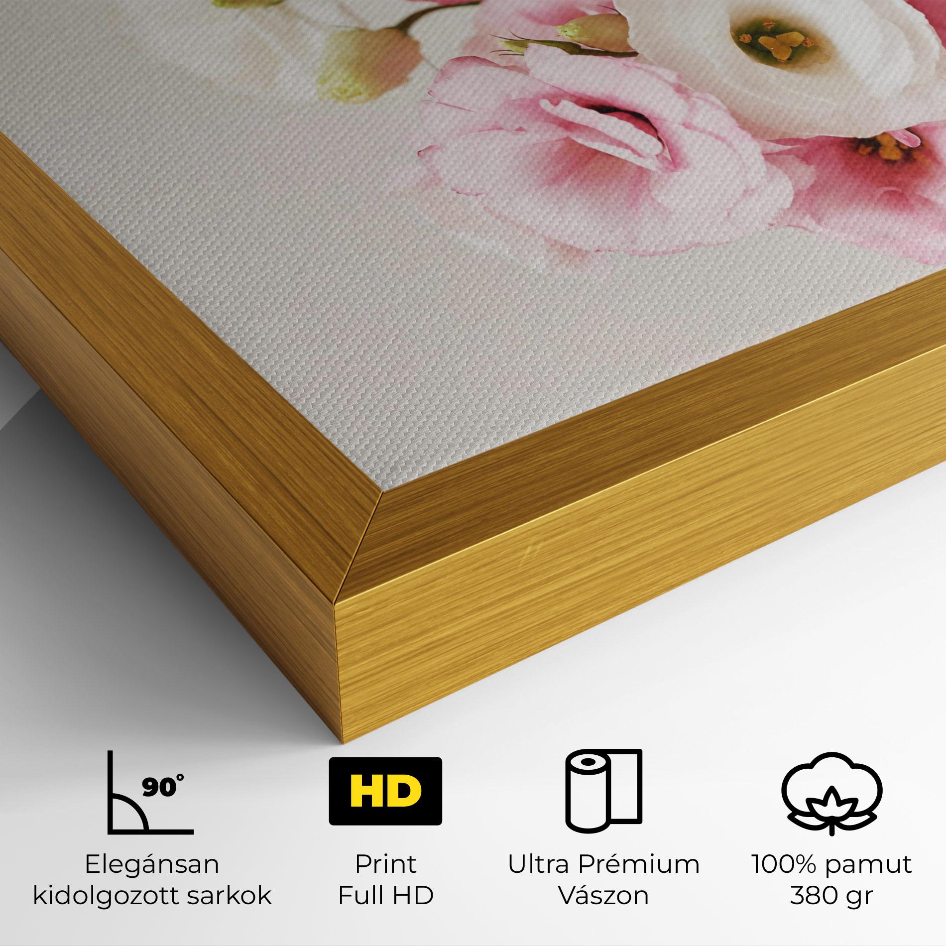 Vászonkép Cute Pink Flowers mockup 4