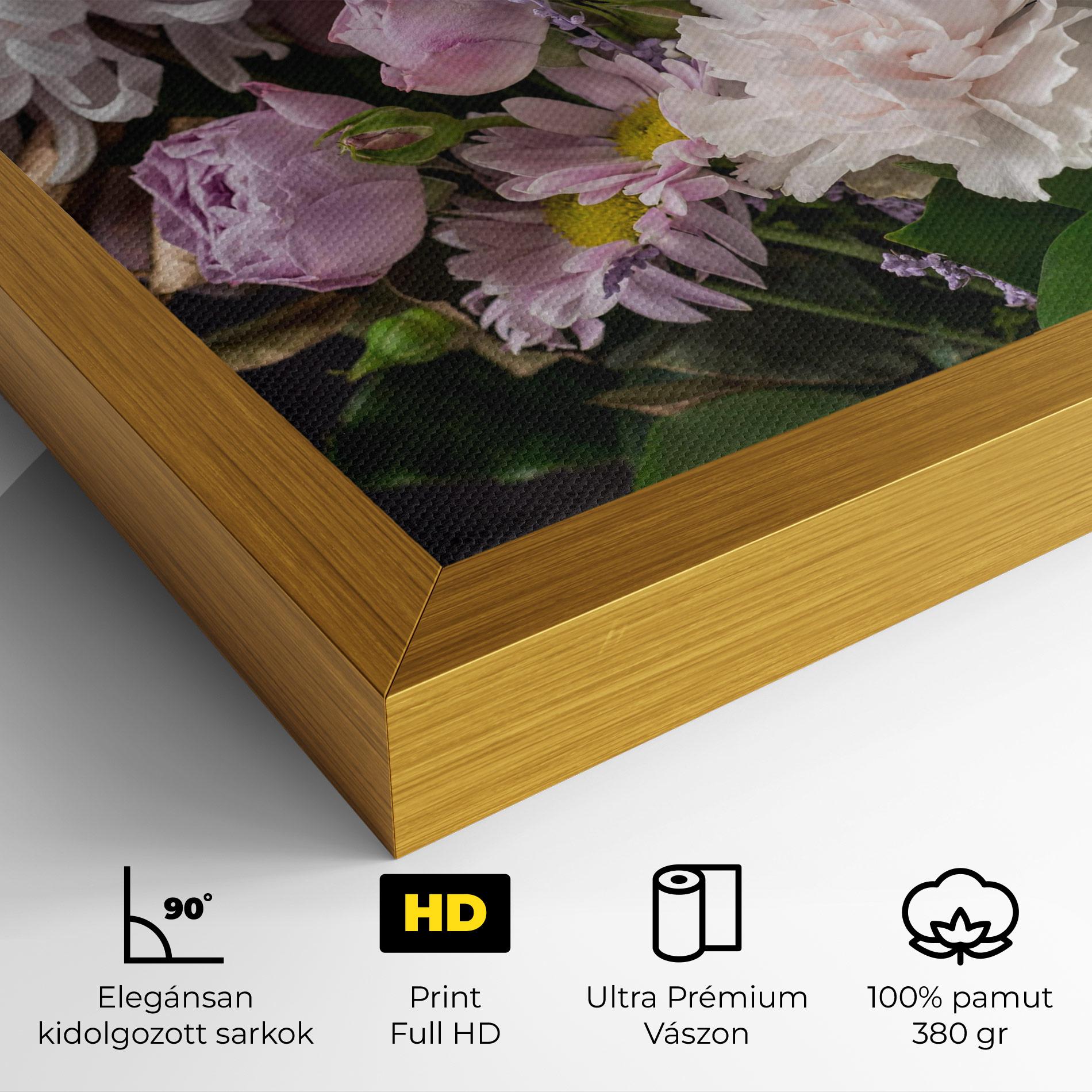 Vászonkép Pastel Purple Bouquet mockup 4