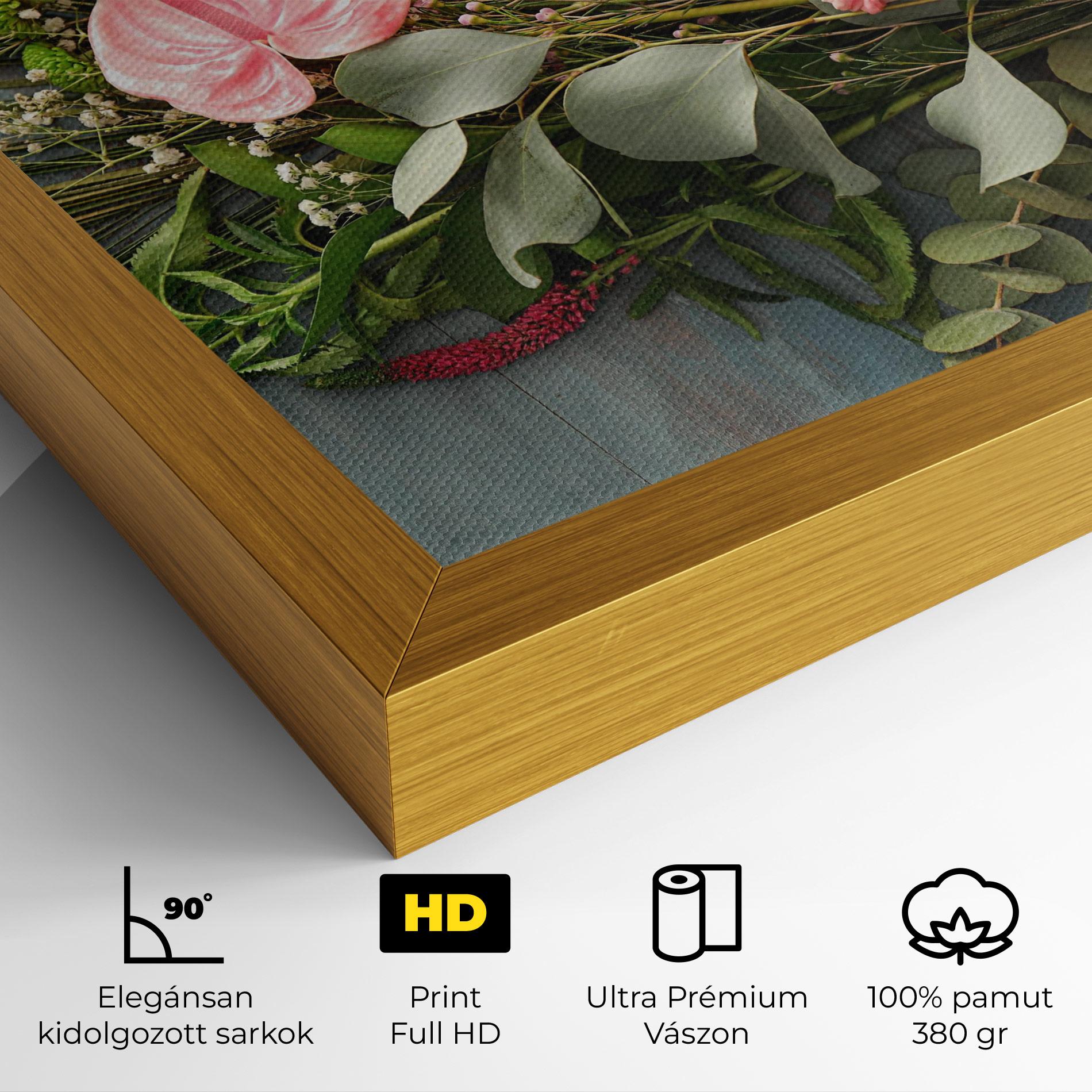 Vászonkép Preparing Bouquet mockup 4