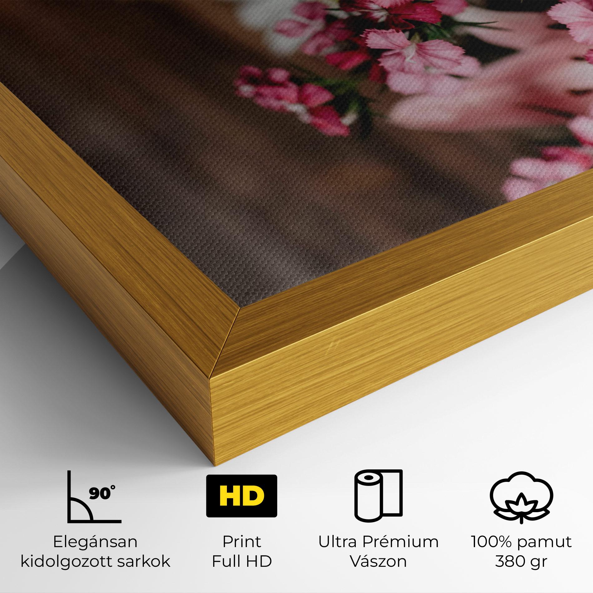 Vászonkép Small Flowers Bouquet mockup 4