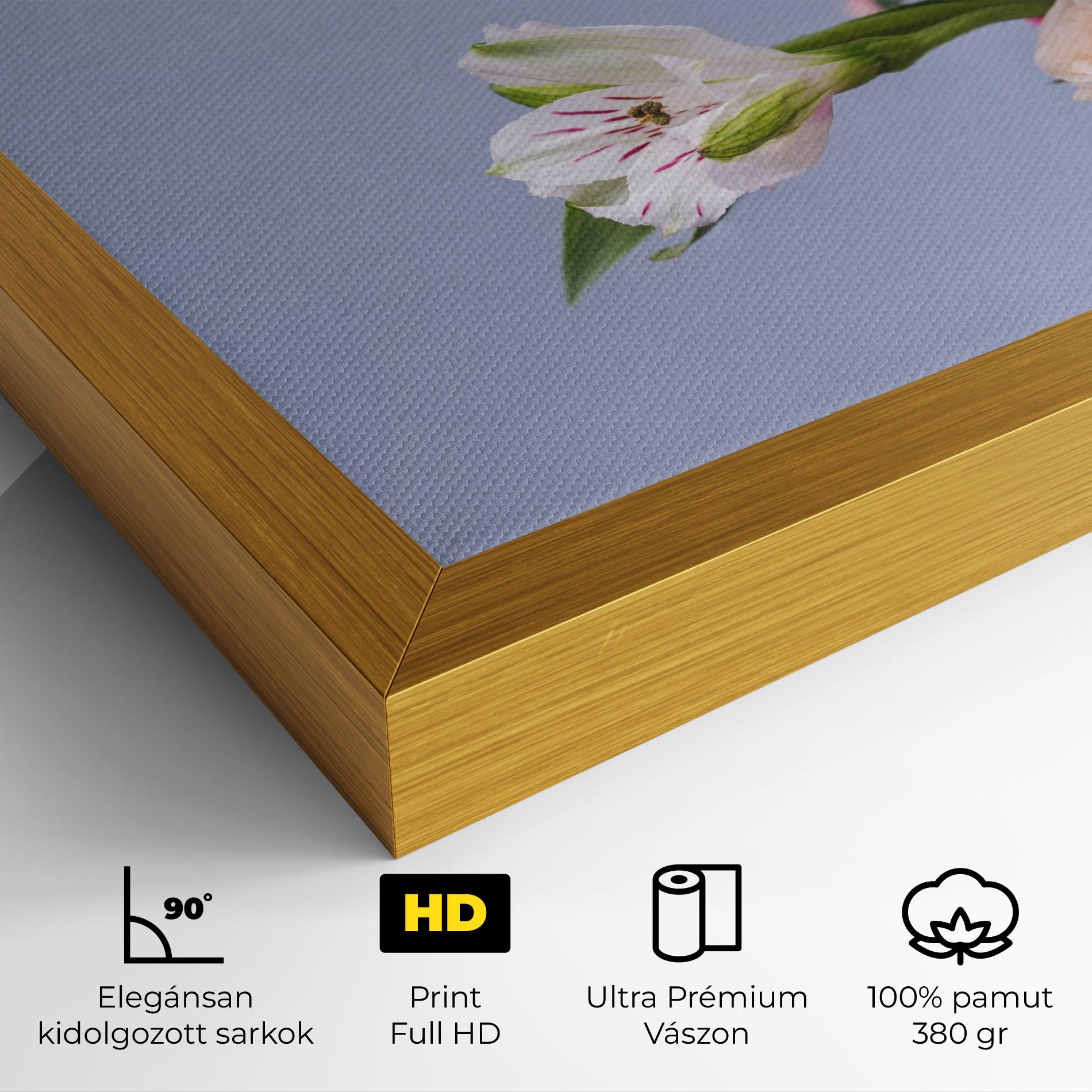 Vászonkép White Pink Bouquet mockup 4