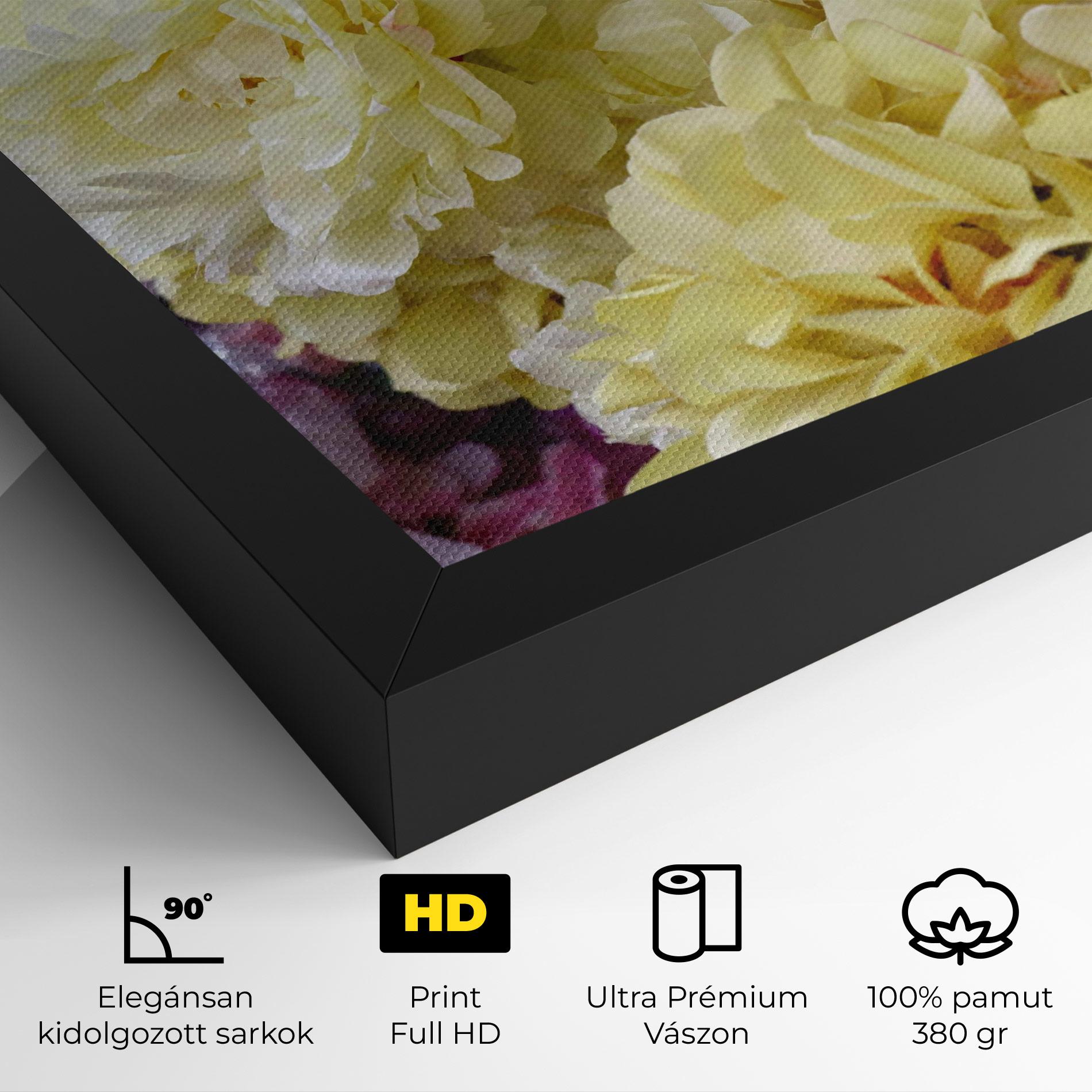 Vászonkép Beautiful Yellow Pastel mockup 4