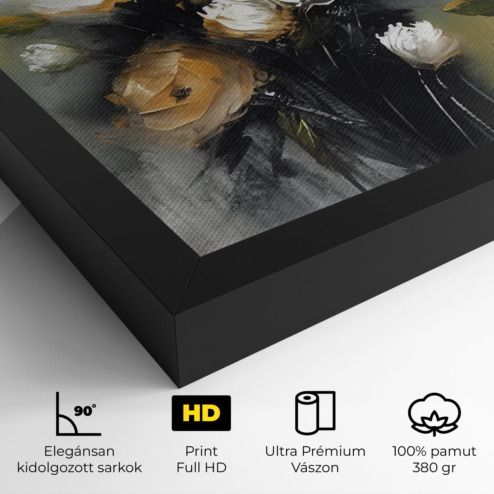 Vászonkép Bouquet Painting mockup 4