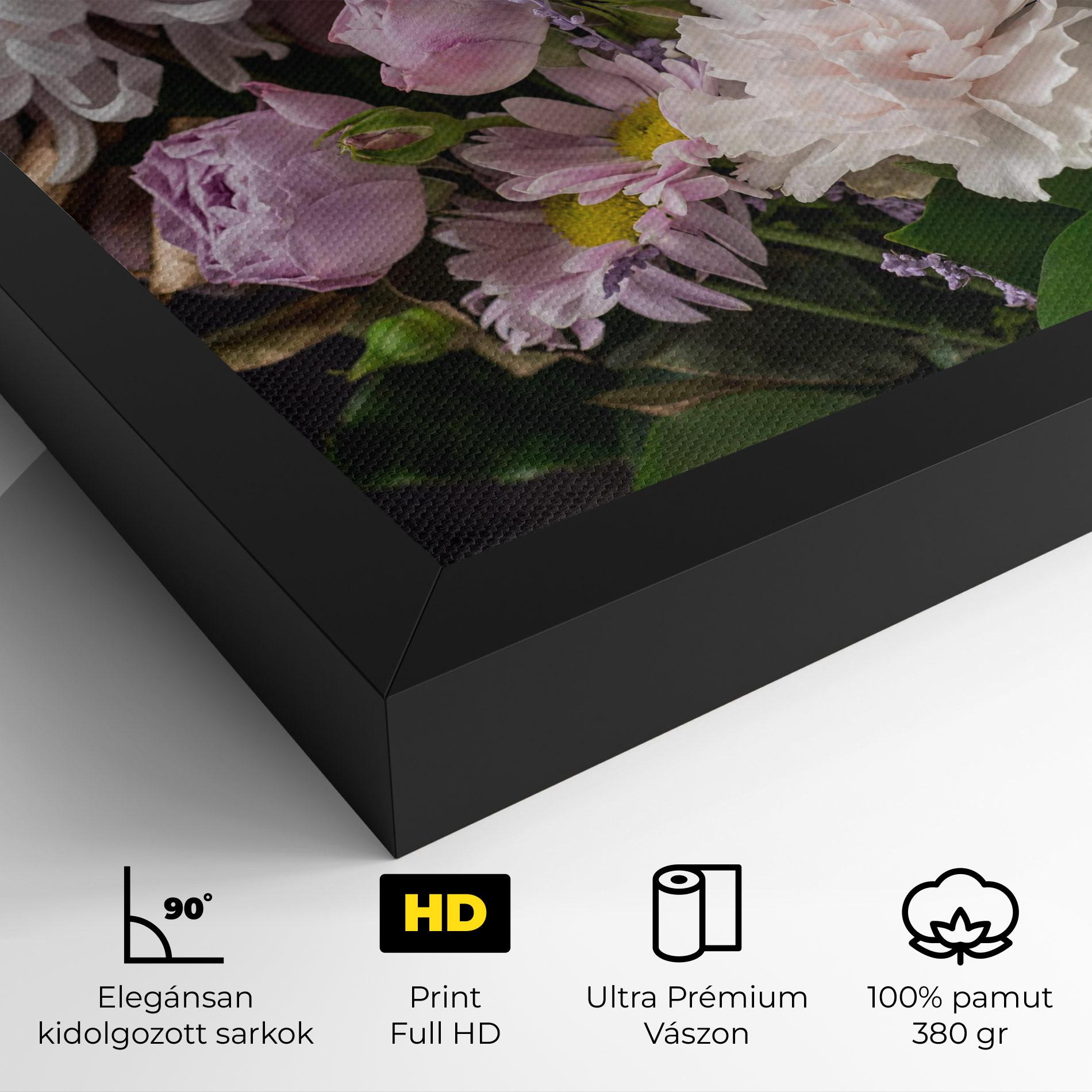 Vászonkép Pastel Purple Bouquet mockup 4