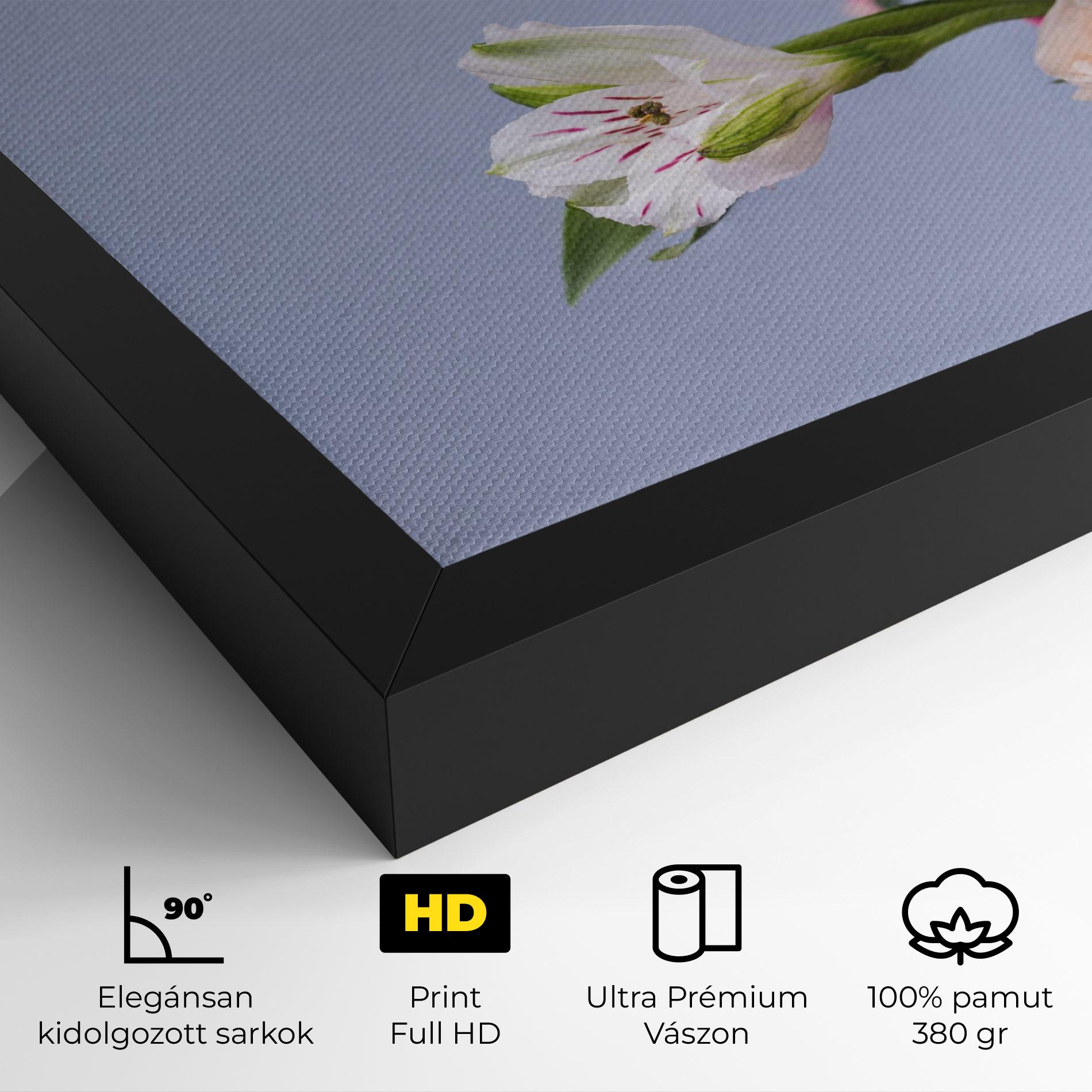 Vászonkép White Pink Bouquet mockup 4