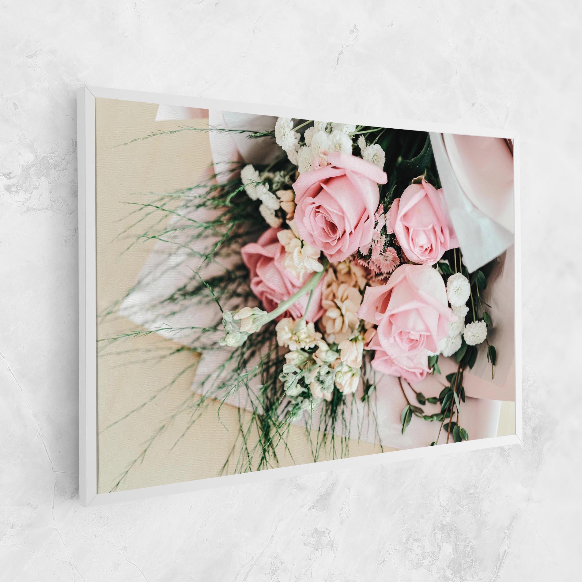 Vászonkép Baby Pink Bouquet mockup 1